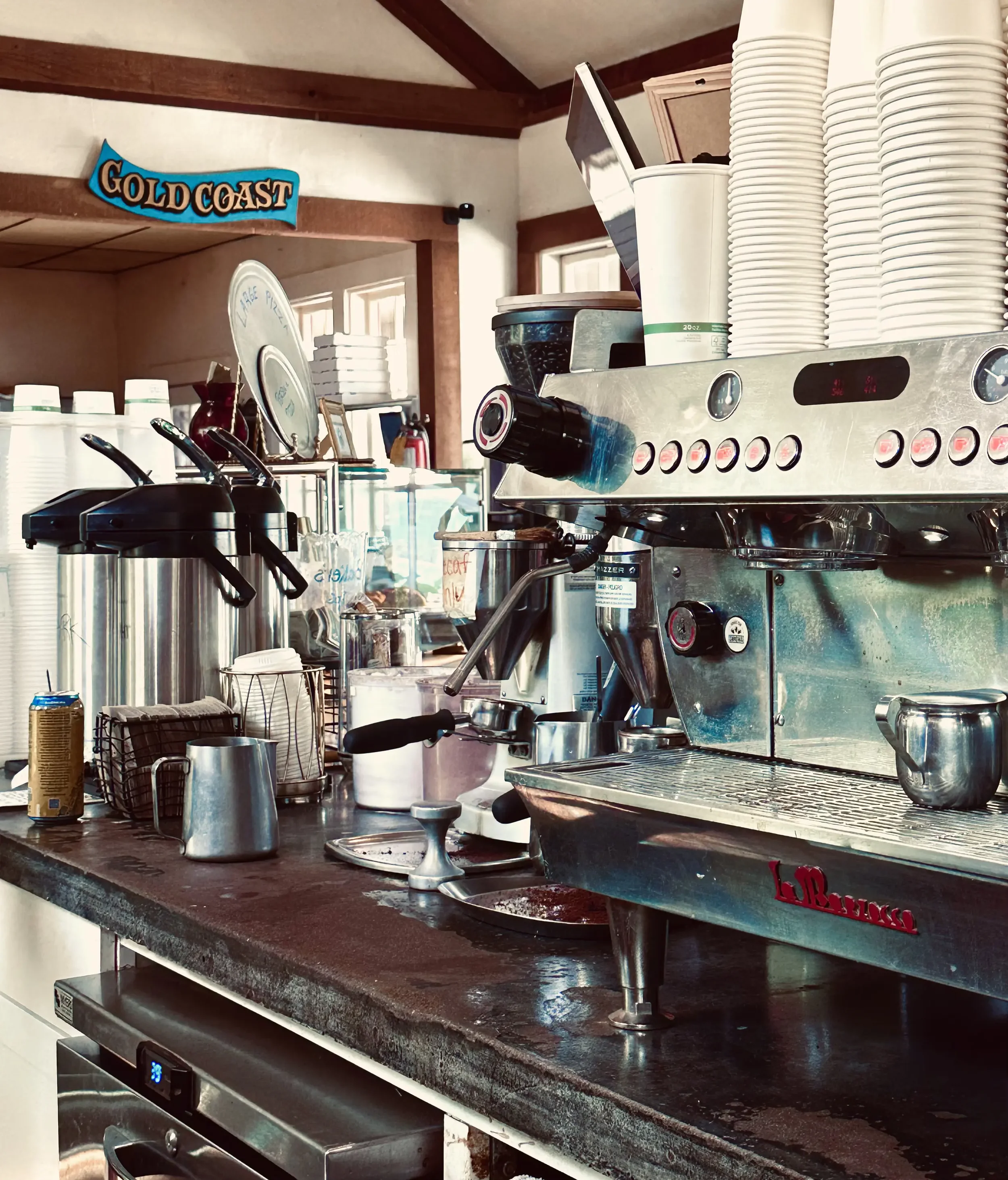 Espresso machine at Gold Coast Coffee and Bakery