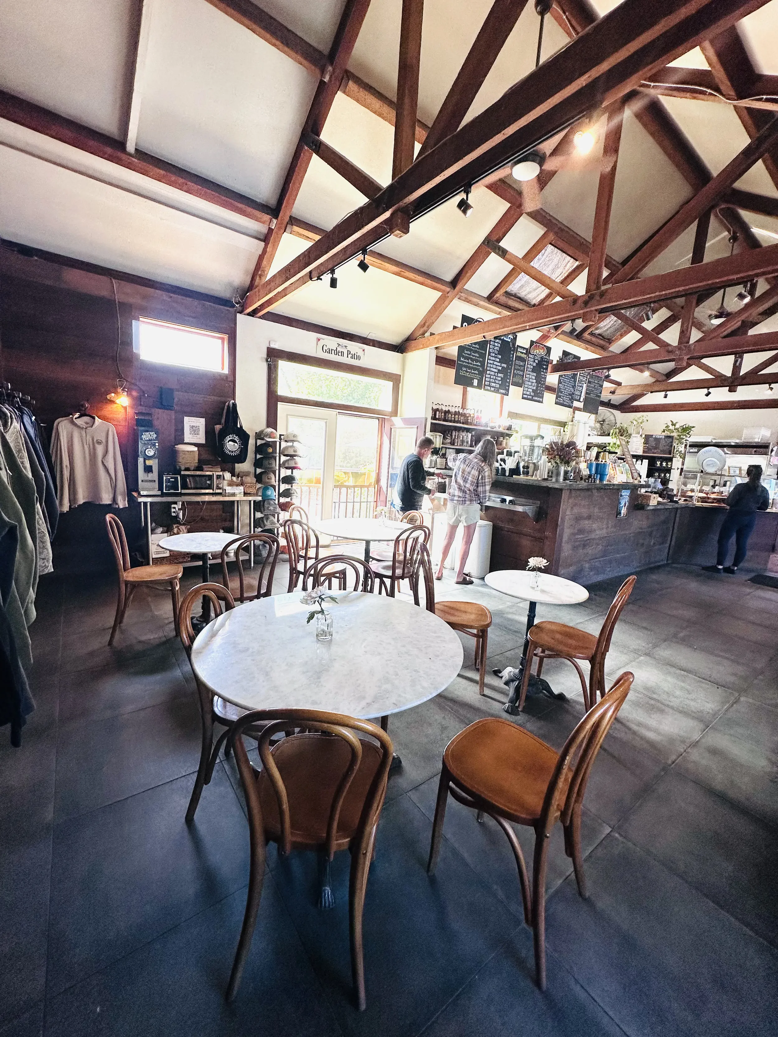 Interior seating area at Gold Coast Coffee and Bakery