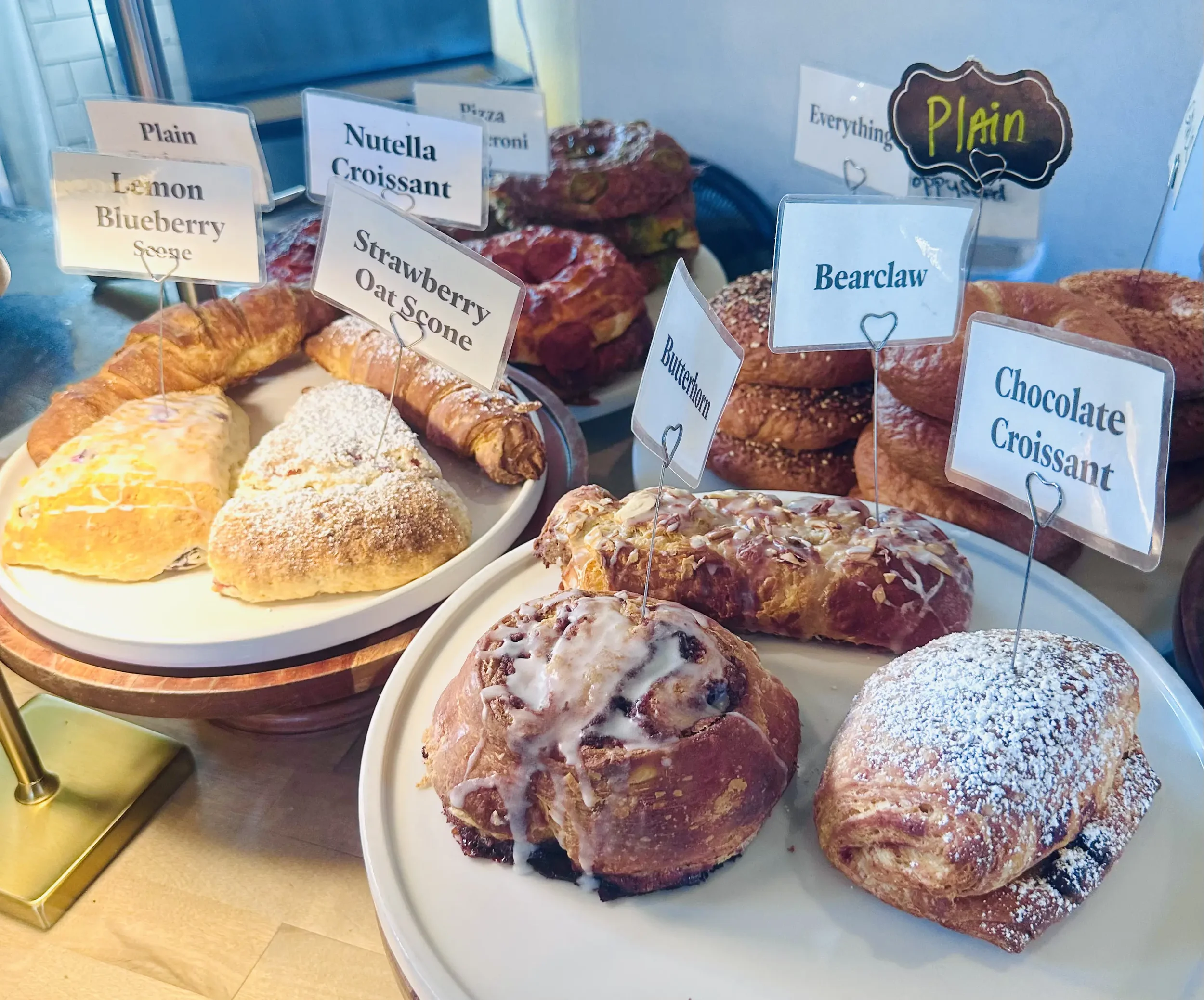 Assorted freshly baked pastries at Gold Coast Coffee and Bakery