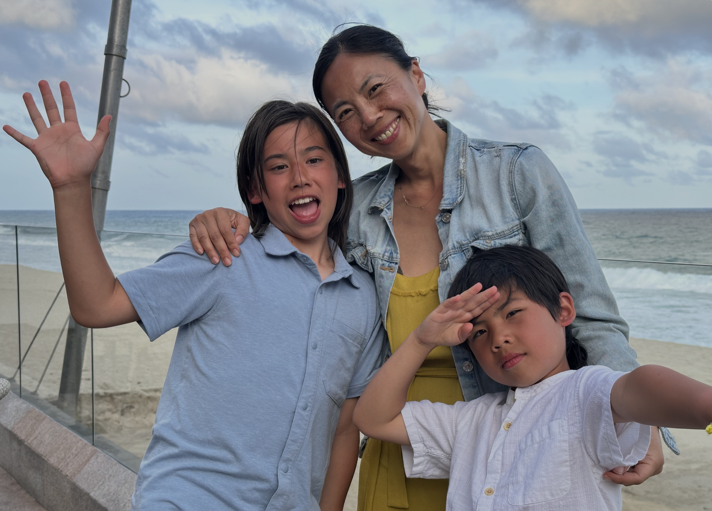 Dr. Jessica Chen and her 2 boys