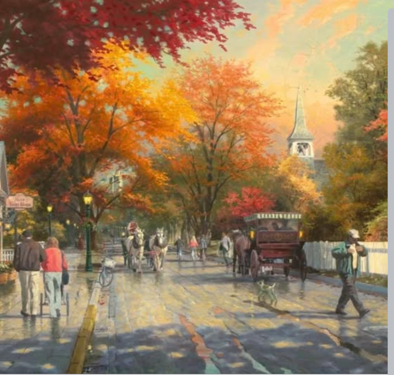 A bright and colorful fall scene…