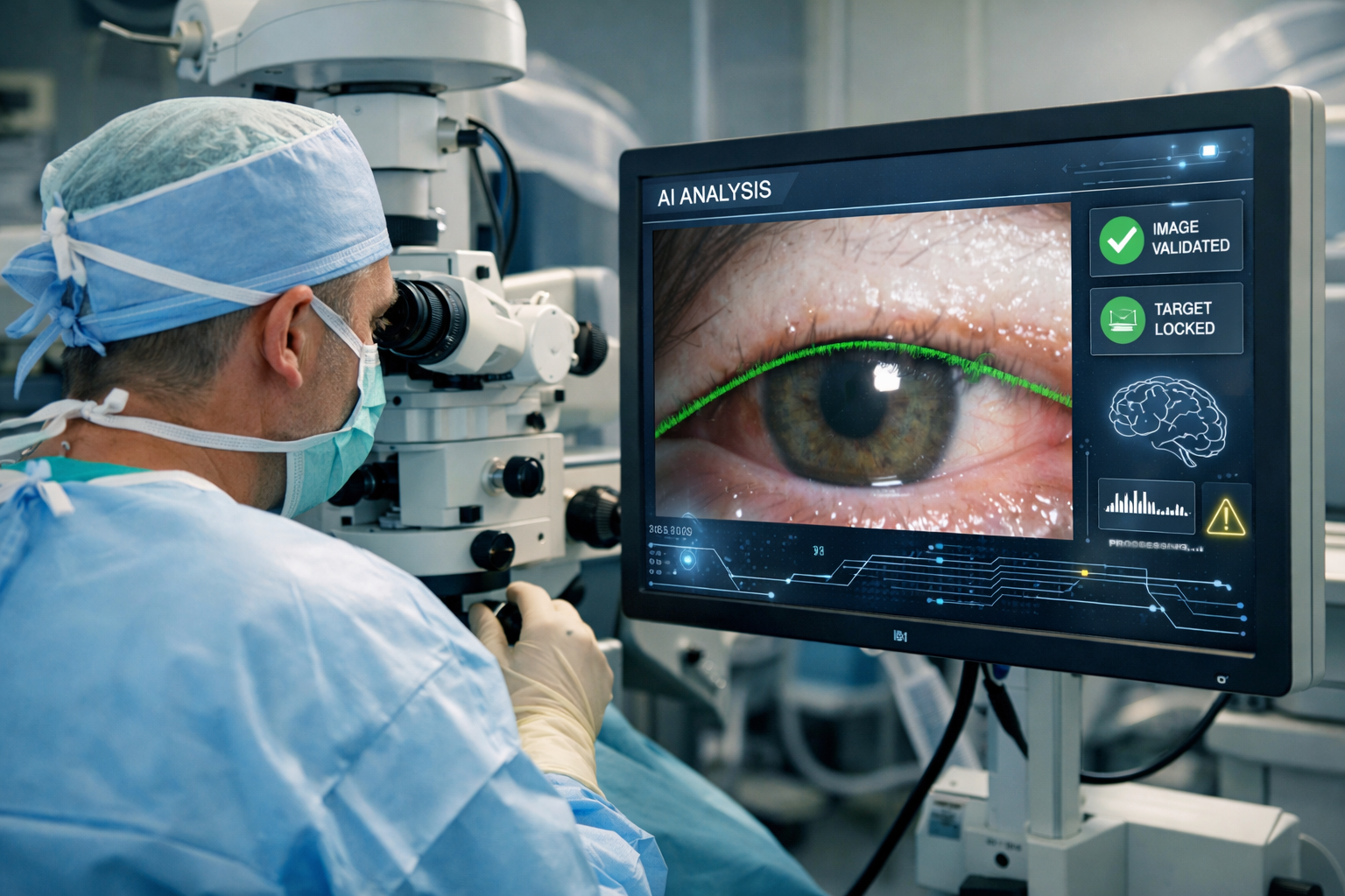 Real-time AI-based algorithm for ophthalmic surgery