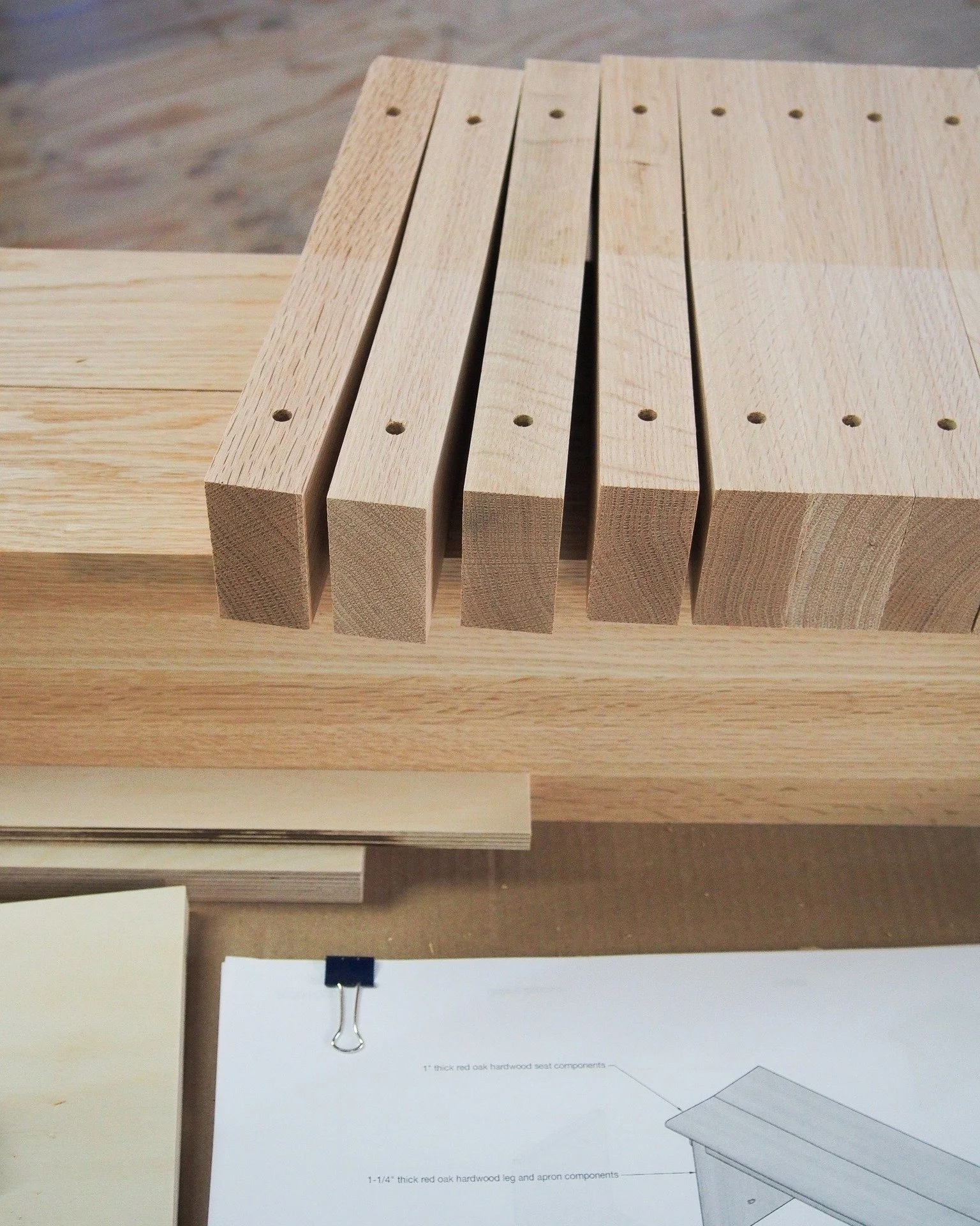 Parts in action for custom benches...

 #finewoodworking  #customfurniture