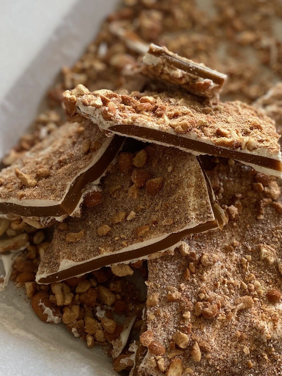 Churro Cashew Toffee