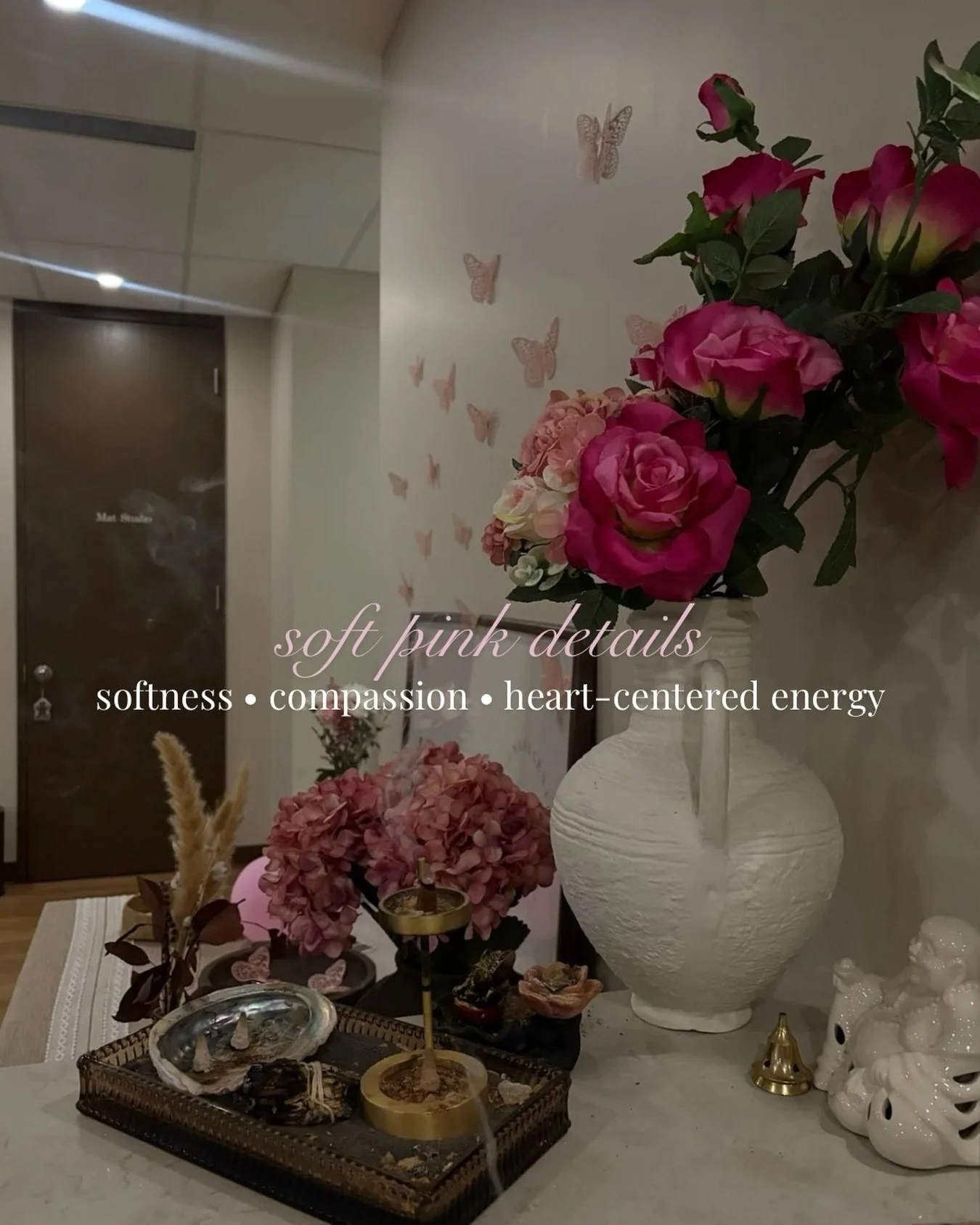 A reminder that the energy we create in a space matters💖