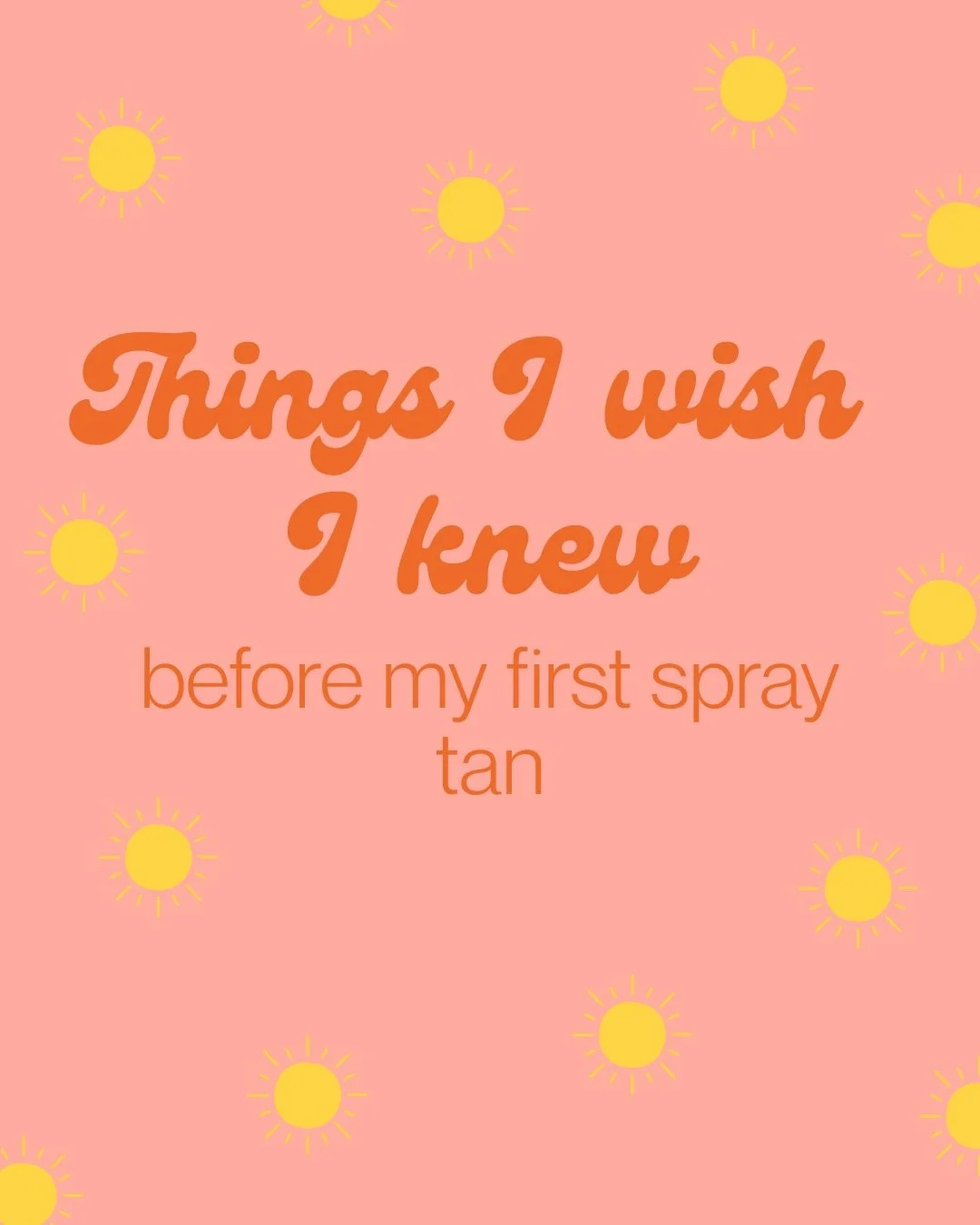 First spray tan? I&rsquo;ve got you 🙌

I hear it all the time &hellip;&rdquo;I&rsquo;m nervous it&rsquo;ll look fake&rdquo; or &ldquo;I don&rsquo;t know what to expect.&rdquo; 
Totally normal! 
Swipe through for everything you need to know before yo