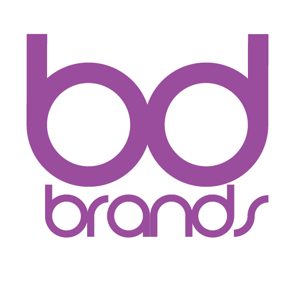Purple logo with the word 'bd' at the top and 'brands' below in stylized lowercase font.