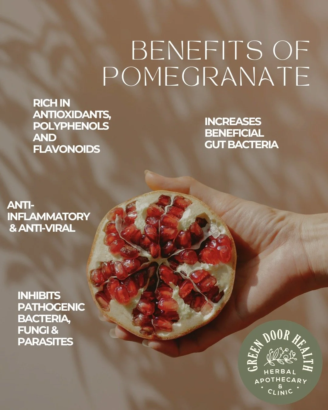 Pomegranate is one of my favourite herbs! I also commonly prescribe it for children as its a pleasant tasting herb. It is effective for pinworm or parasite infestations, often with a probiotic or gut powder. One way to find out if there are parasites