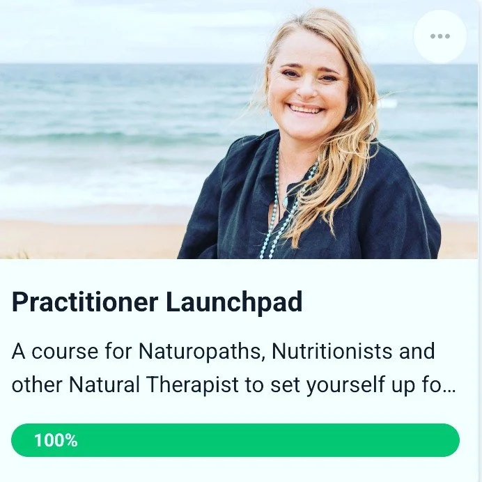 My new course THE PRACTITIONER LAUNCHPAD is LIVE! 

I am very excited as this has been many years in the making.

Hosted on SKOOL its covers everything you need to know as a new graduate of Natural Therapies especially Naturopaths &amp; Nutritionists