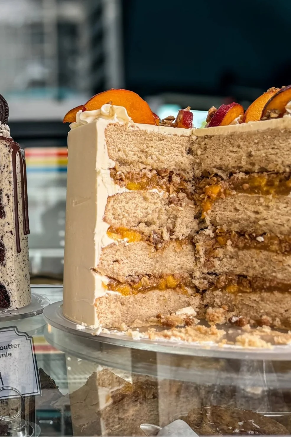 Peach Crisp Cake Slice PREORDER