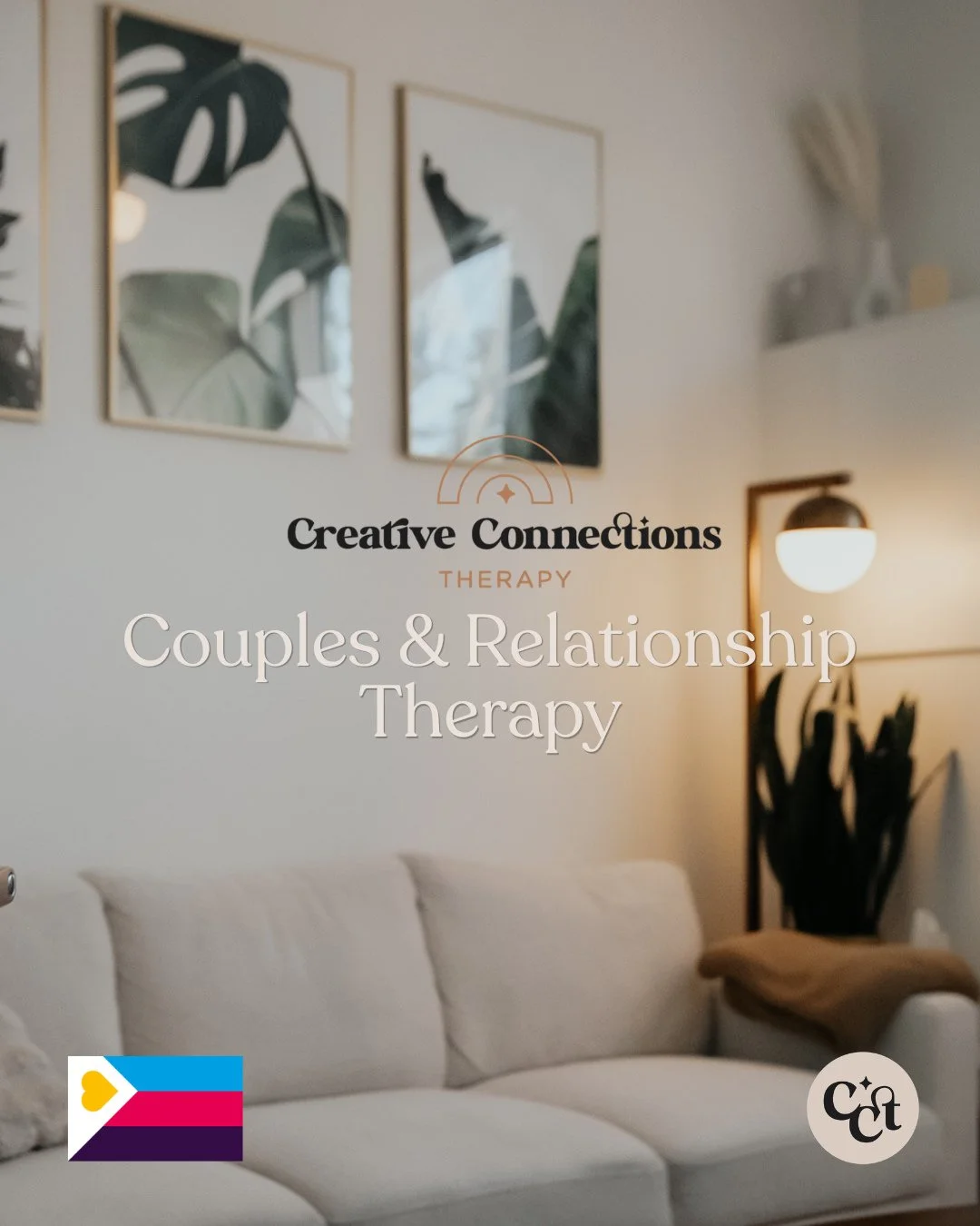 Every relationship goes through seasons. 🤍⁠
⁠
Sometimes things feel disconnected. Communication breaks down. The distance between you and your partner grows in ways that are hard to put into words.⁠
⁠
Couples &amp; Relationship Therapy at Creative C