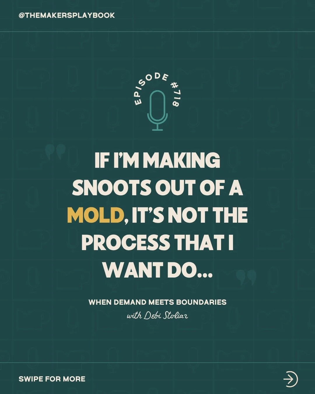 What do you do when demand for your work is real... but meeting all of it would cost you the very thing that makes the work worth making?

Debi, of @curiosibee.art, also known lovingly as the Snoot Queen (patent pending), regularly sells out of her c