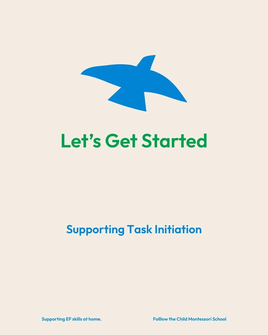 Just getting started can be the hard part sometimes, even for adults. Do you use any of these tricks for yourself? 

#executivefunction #softskills #socialemotionallearning #montessori