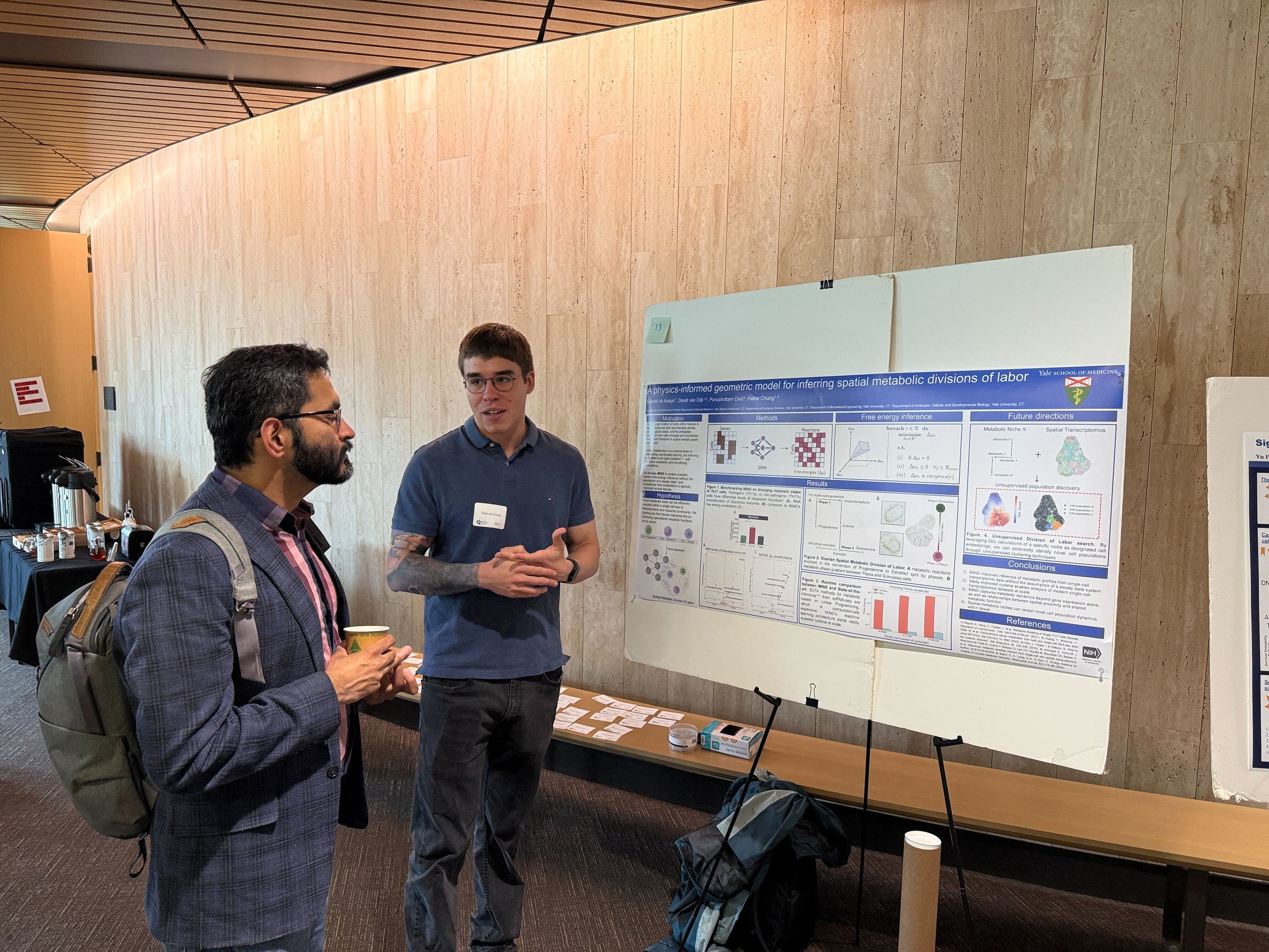 Gabriel presenting at the PEB symposium