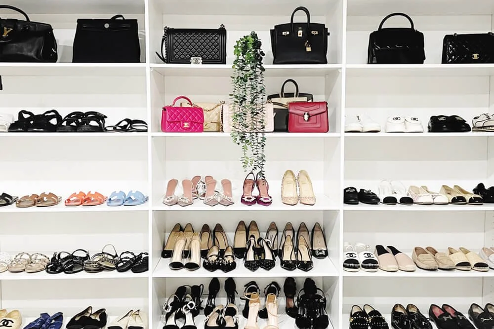 Well organised wardrobe