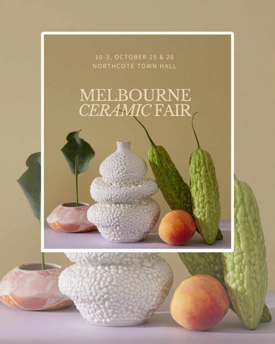 This weekend is the Melbourne Ceramic Art Fair 
📍 Northcote Town Hall

With a new appreciation for the art form after our wheel-throwing day, we&rsquo;re so excited to spot our lovely clients @dawn.vachon.pots and @sophiejanemoran in the line-up! Ca