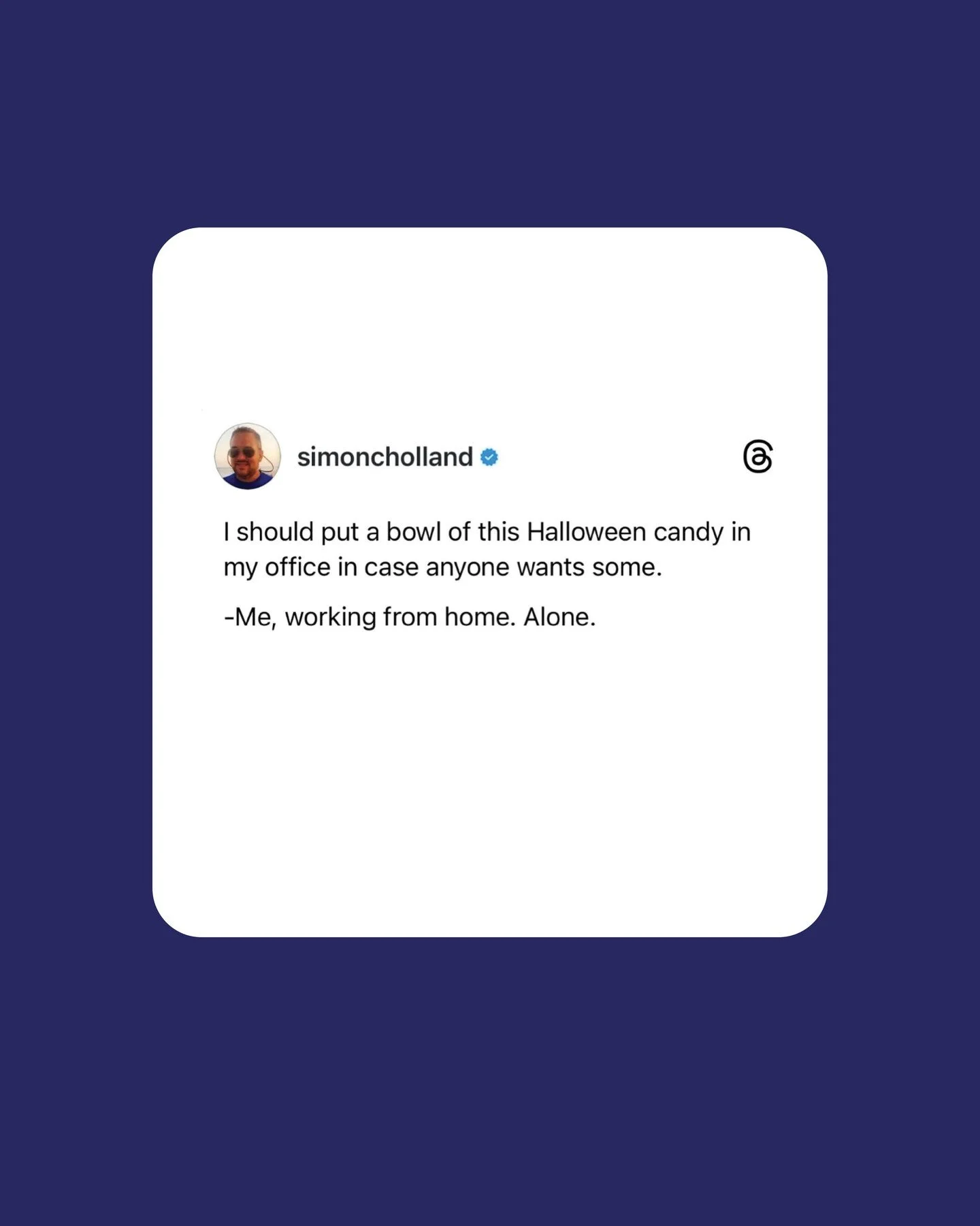 Happy Halloween to me and my bowl of lollies. 🎃💀

@simoncholland