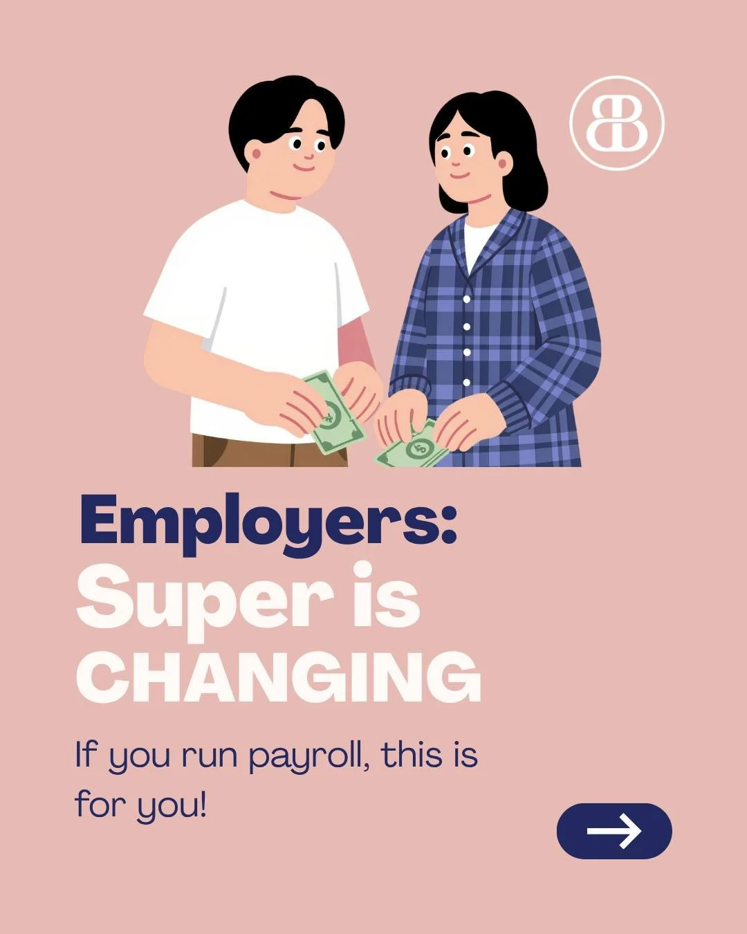 📢 EMPLOYERS: Super is changing from 1 July 2026 &mdash; is your business ready?

Payday super means paying super on the same day as wages. No more quarterly lump sums.

Here's your checklist:
✅ Set up Xero Auto Super (not on Xero? We can help &mdash