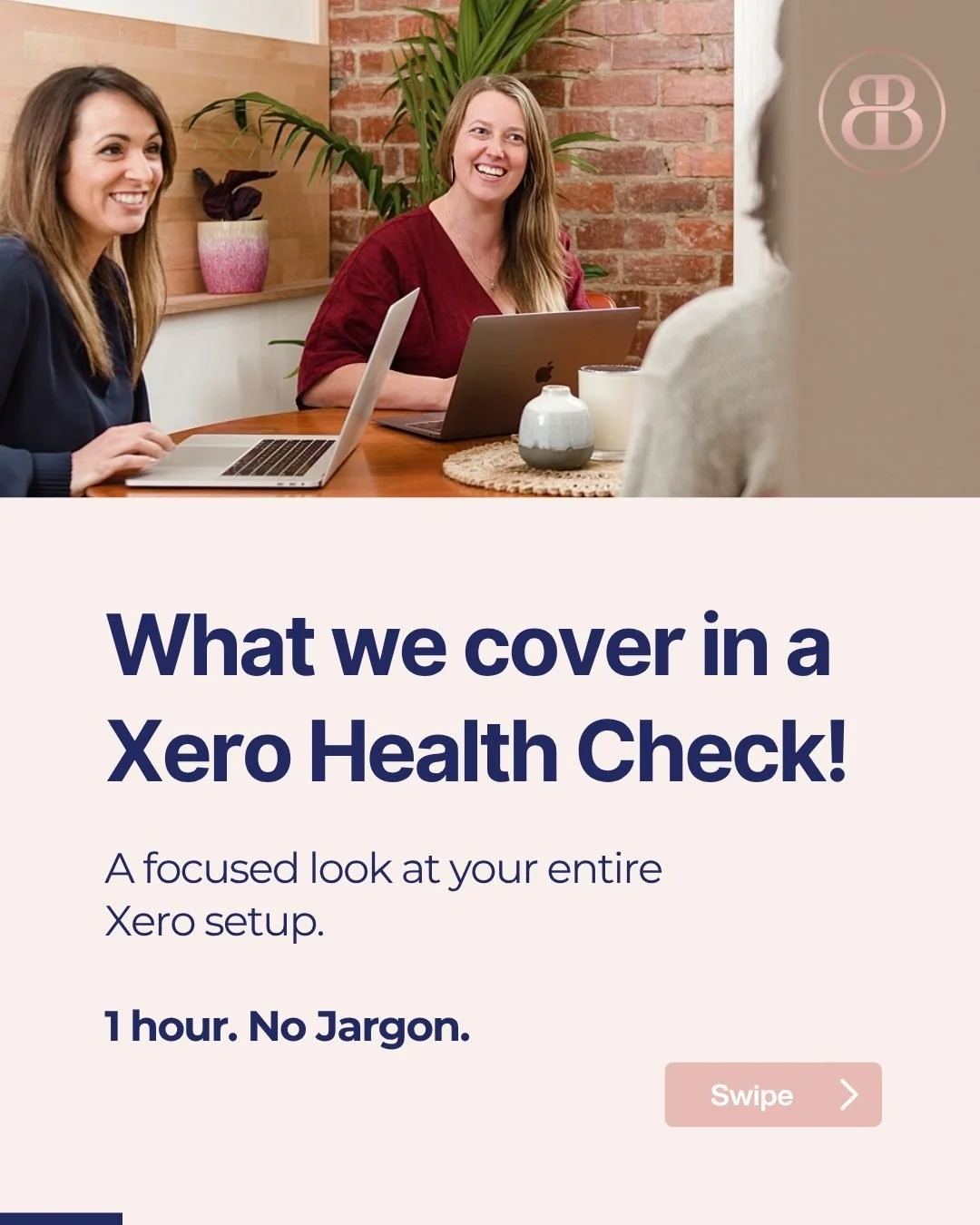 What we cover in a Xero Health Check:

💻  Financial Statement Review 
💻  A full System Tidy-Up
💻  Bookkeeping Process Review
💻  What's new in Xero? 
💻  Process Consistency
💻  Right Sizing Your Xero