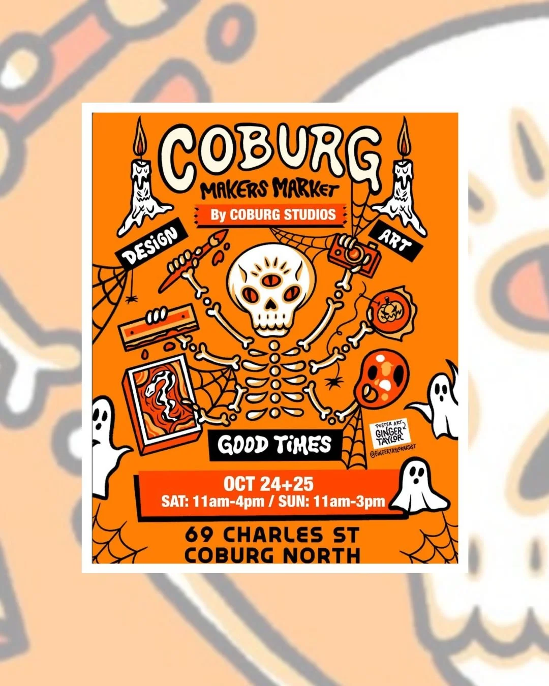 MARKET WEEKEND!
The Coburg Makers Market is on this weekend (It's a little spoooky)

🖼️ Coburg Makers Market
🗓️ October 24 &amp; 45
📍69 Charles Street Coburg North

@coburg_makers_market