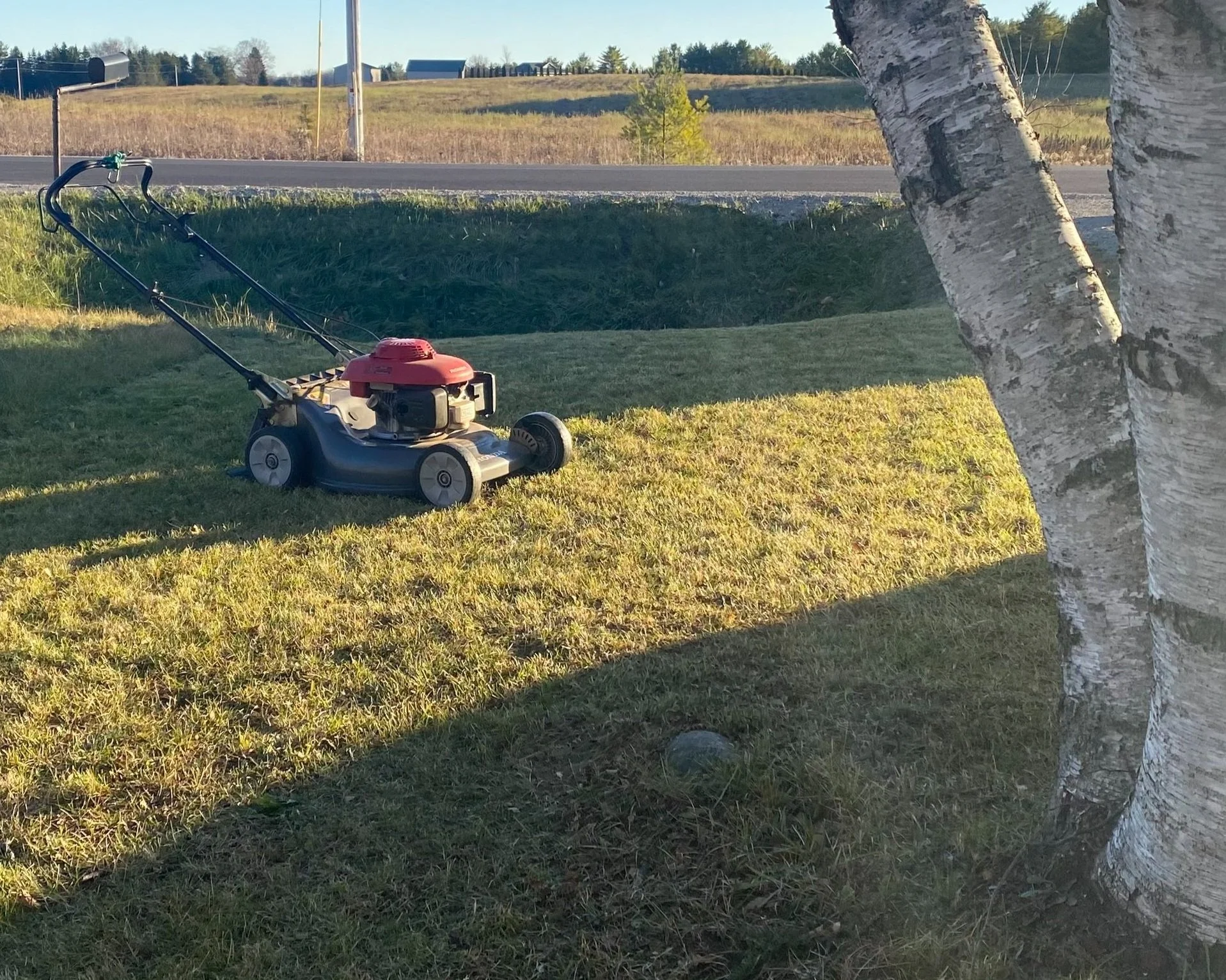 MOWER FRONT LAWN SUNSET.jpg