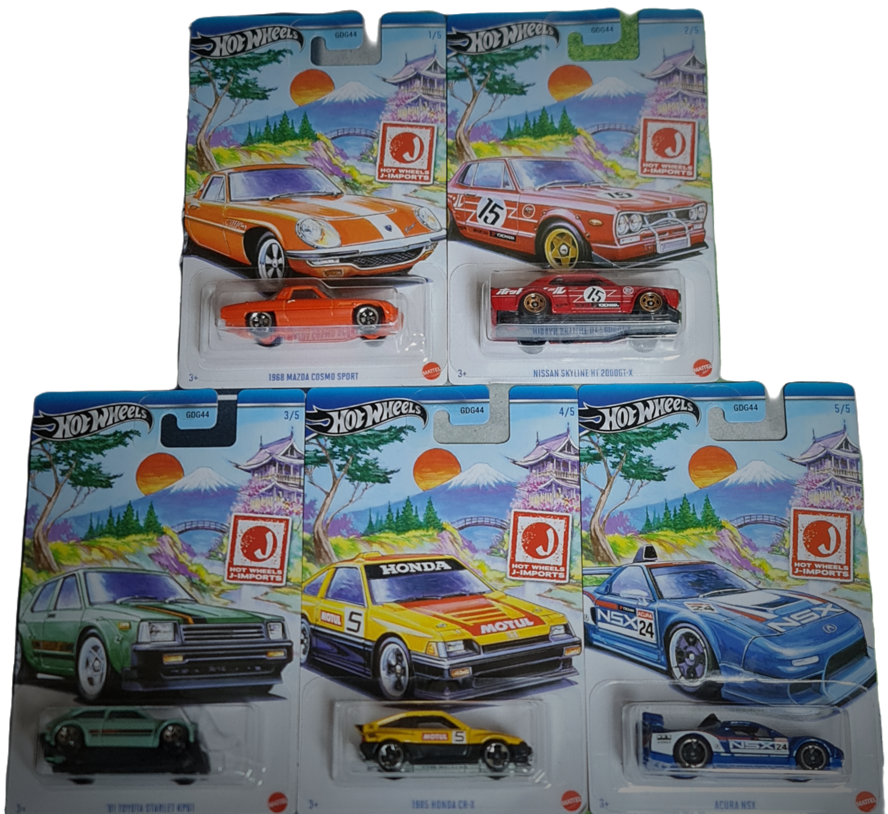 Hot Wheels J Imports Set of 5