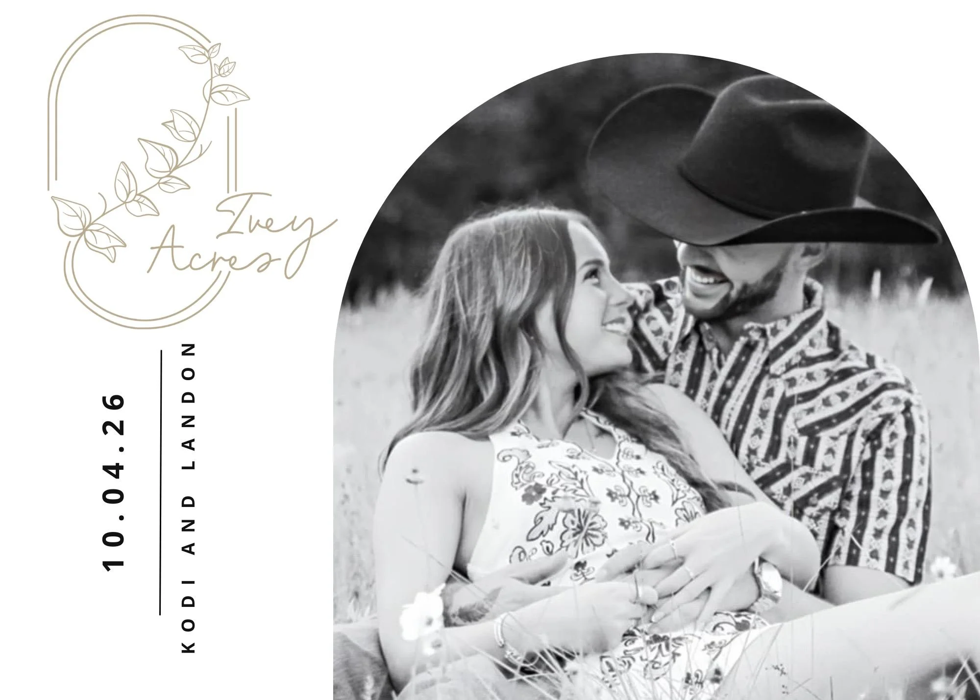💍 Save the Date! 💐 Kodi and Landon are tying the knot at Ivey Acres on October 4, 2026! We&rsquo;re beyond excited to celebrate their love and this beautiful new chapter in their lives. Let the countdown to forever begin! 🥂✨ #KodiAndLandon #IveyAc