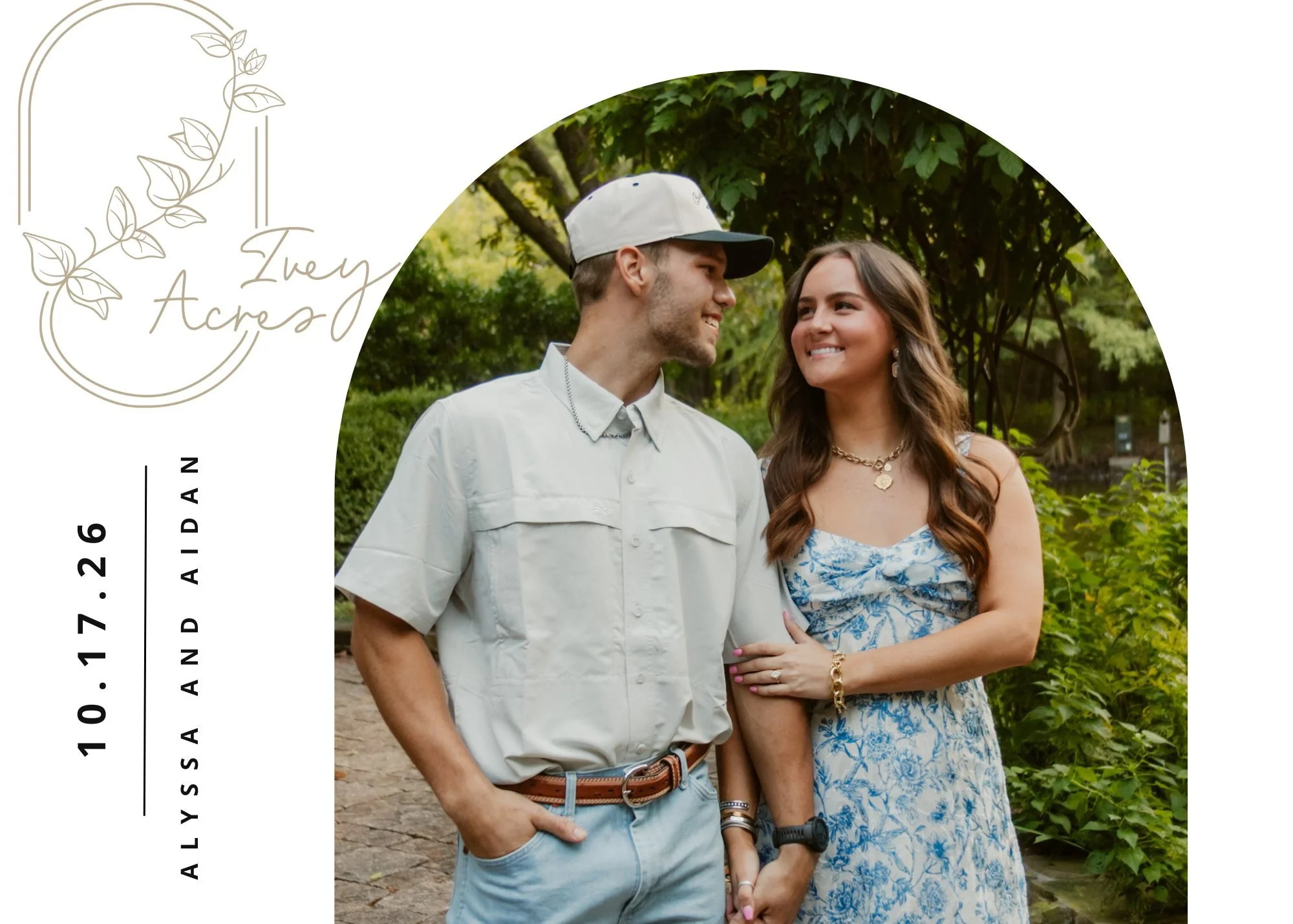 💍 Big news! Alyssa and Aidan are tying the knot at Ivey Acres on October 17, 2026! We&rsquo;re beyond thrilled to host their special day and can&rsquo;t wait to celebrate this beautiful couple as they begin their forever. Let the countdown to love b