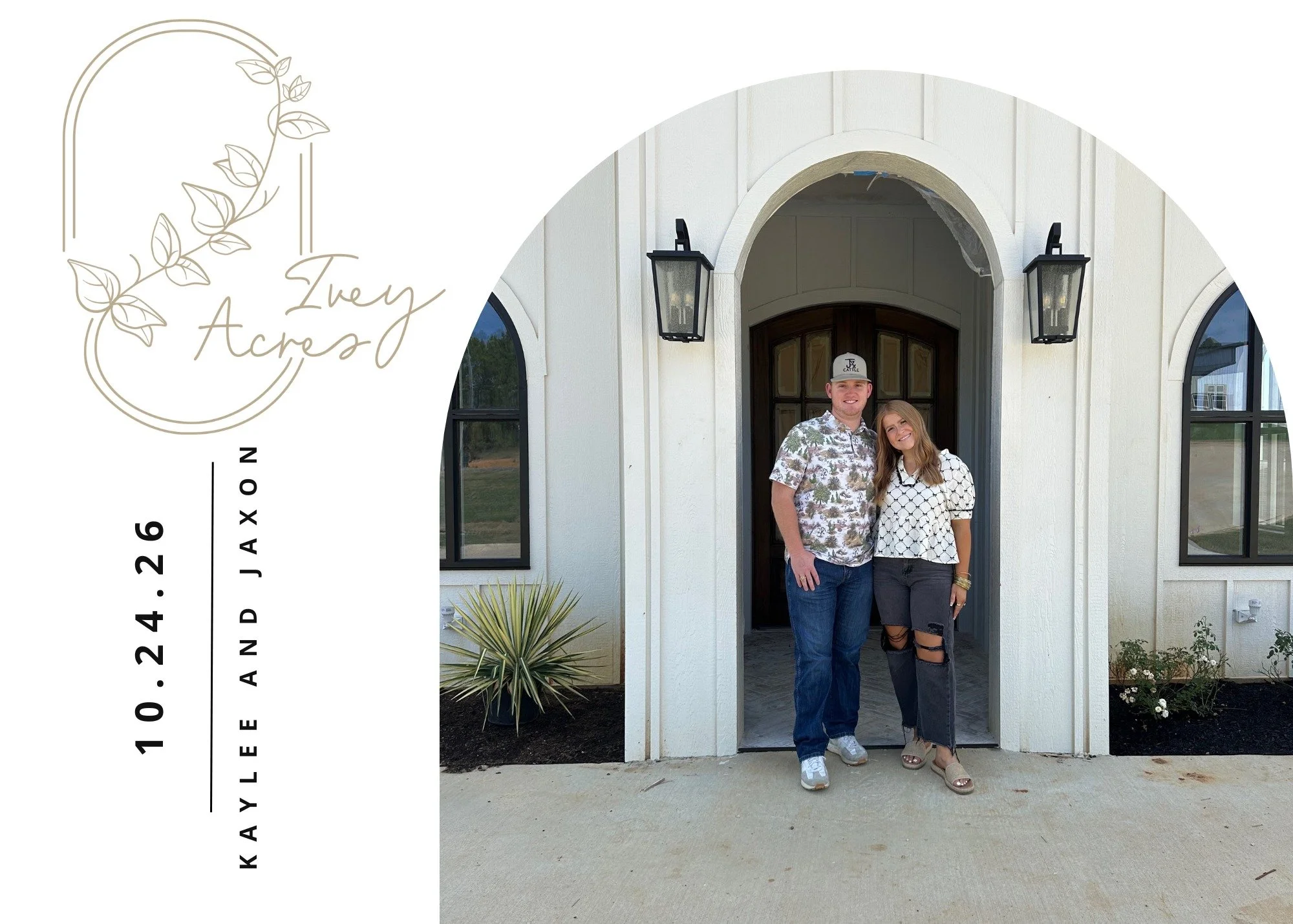 We&rsquo;re thrilled to announce that Kaylee and Jaxson will be tying the knot at Ivey Acres on October 24, 2026! 💍✨ It&rsquo;s an honor to host their special day and be part of the beginning of their forever. Let the countdown to love begin! 🕊️

#