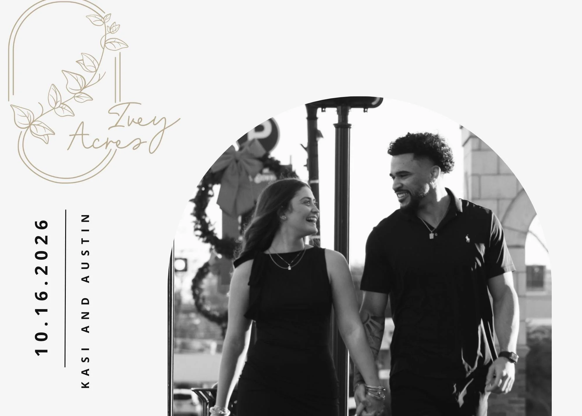 💍 Exciting News! 💍
We&rsquo;re thrilled to announce that Kasi and Austin are getting married at Ivey Acres on October 16, 2026! 🎉✨

We&rsquo;re so excited to host their special day and can&rsquo;t wait to celebrate this amazing couple! 💕