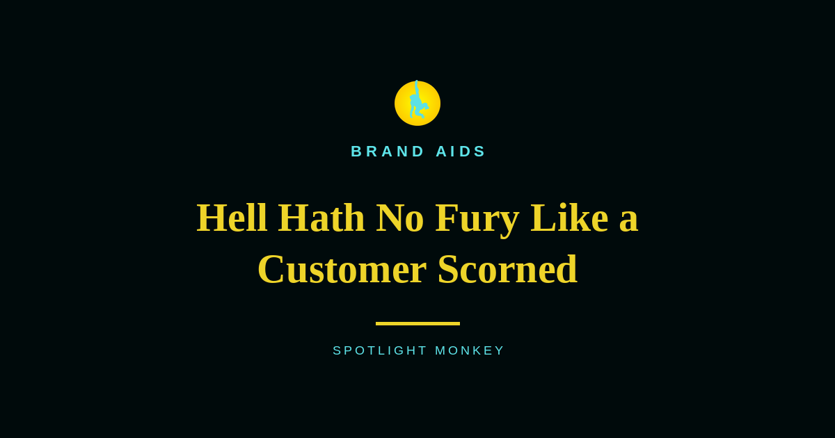 Hell Hath No Fury Like a Customer Scorned
