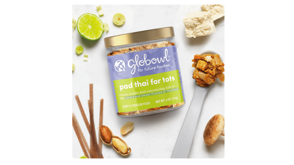 Globowl pad thai jar of baby and toddler food