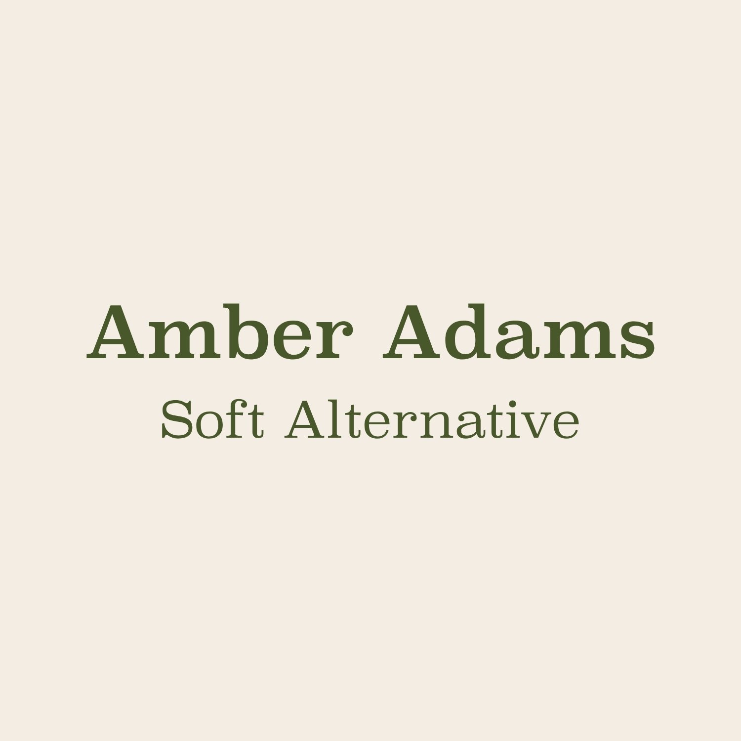 Amber Adams | Soft Alternative
