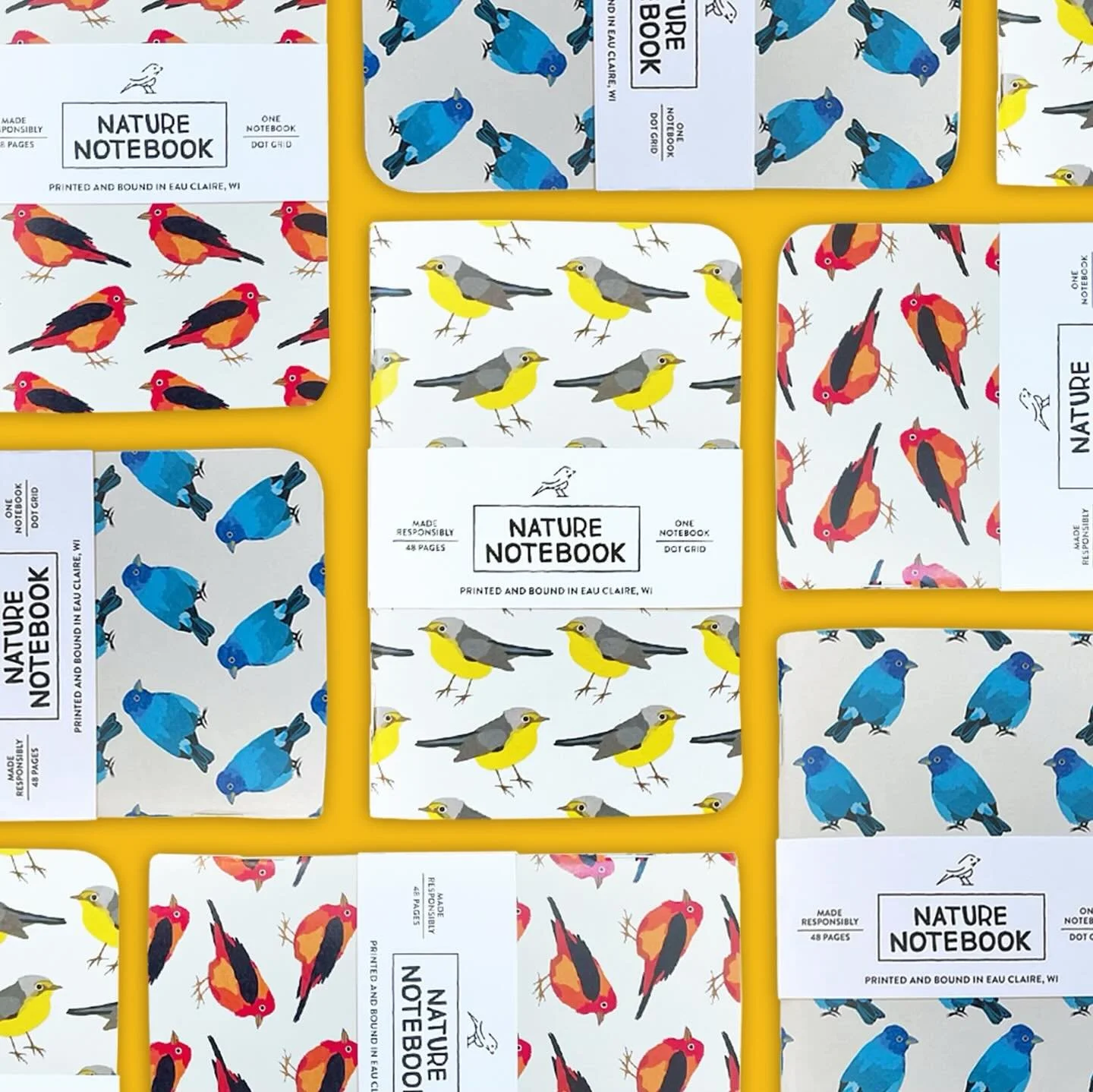 A little birdie told us it&rsquo;s National Bird Day! 🪺🦉🐦 Fly on over to our shop and get your talons on these 3 bird notebooks!