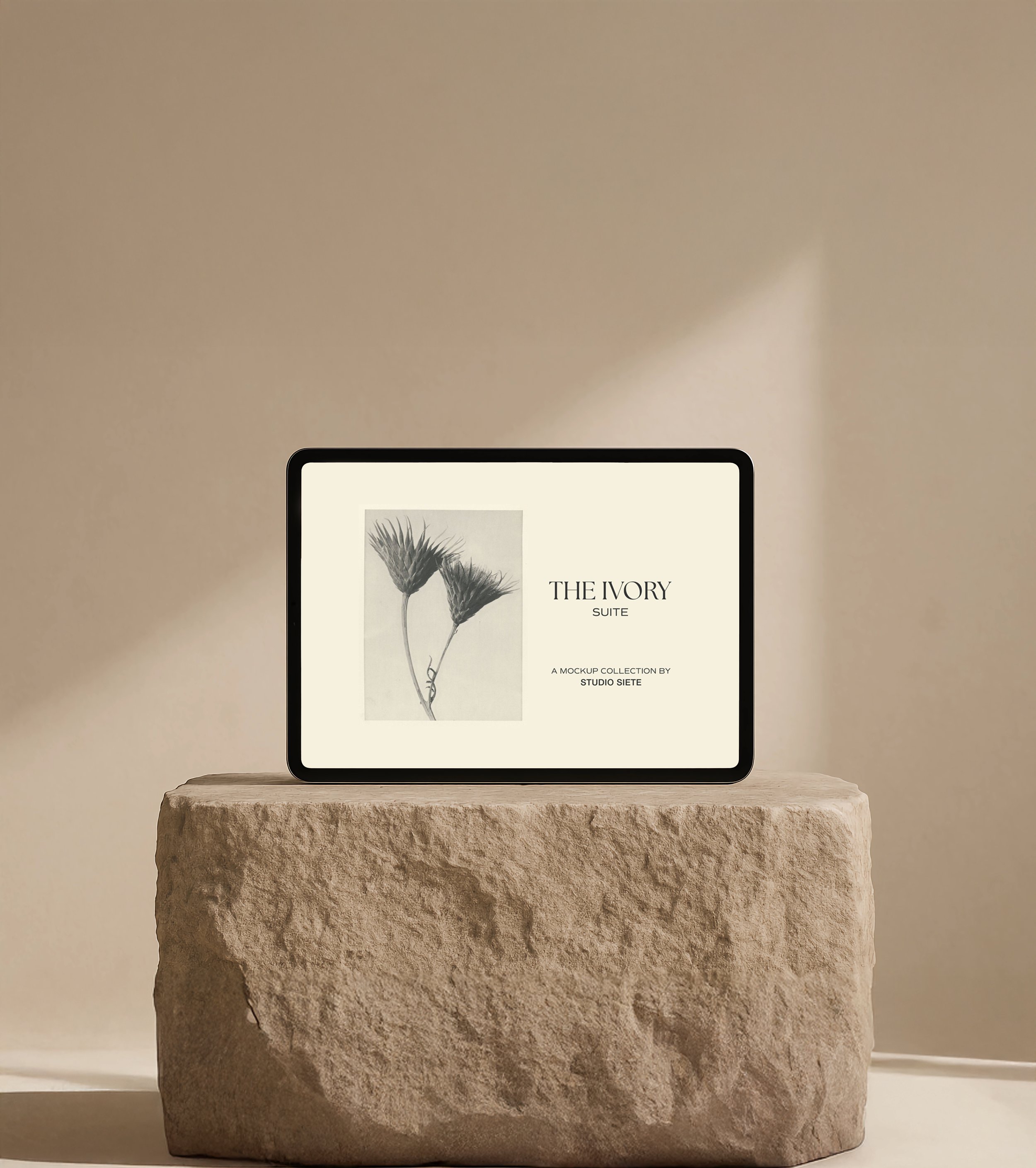 iPad Mockup - The Ivory Suite