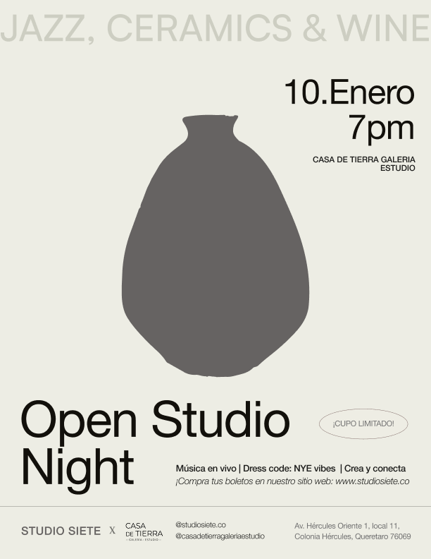 Open Studio Night — Studio Siete × Casa de Tierra