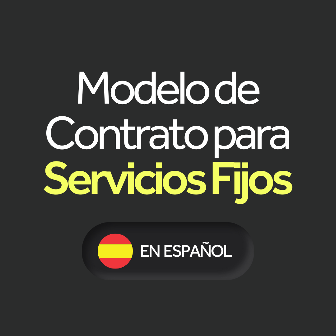 Modelo de Contrato para Servicios Fijos