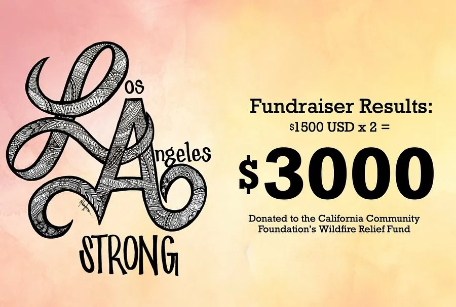 💛Together, we made a difference💛
 
Thank you to everyone who supported the #LAStrong fundraiser, we&rsquo;re thrilled to share that we&rsquo;ve donated $3,000 to the @calfund LA Wildfire Relief Fund! 
 
Whether you bought a tote or shirt, shared a 