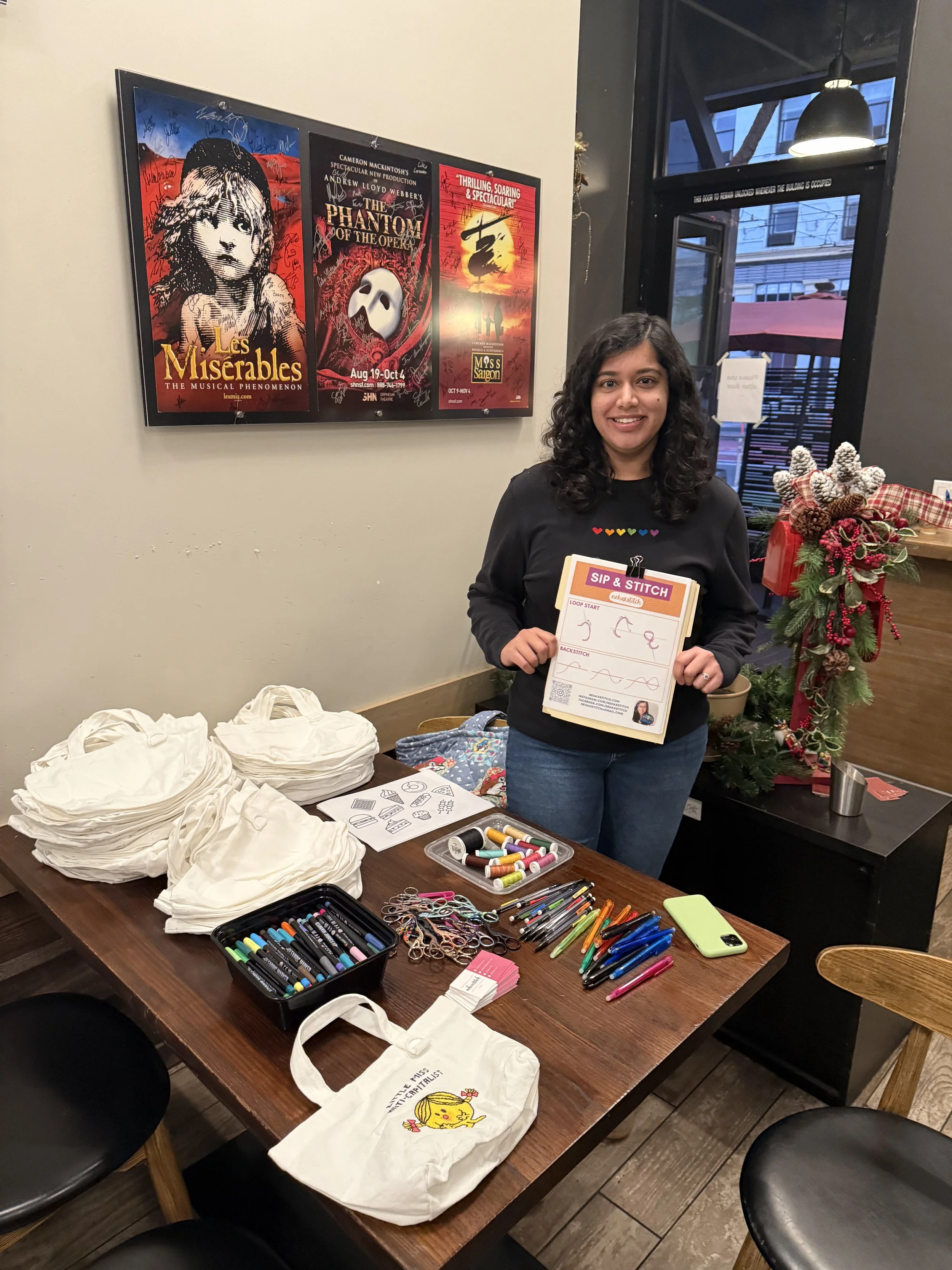 FREE Sip &amp; Stitch at Sam’s American Eatery