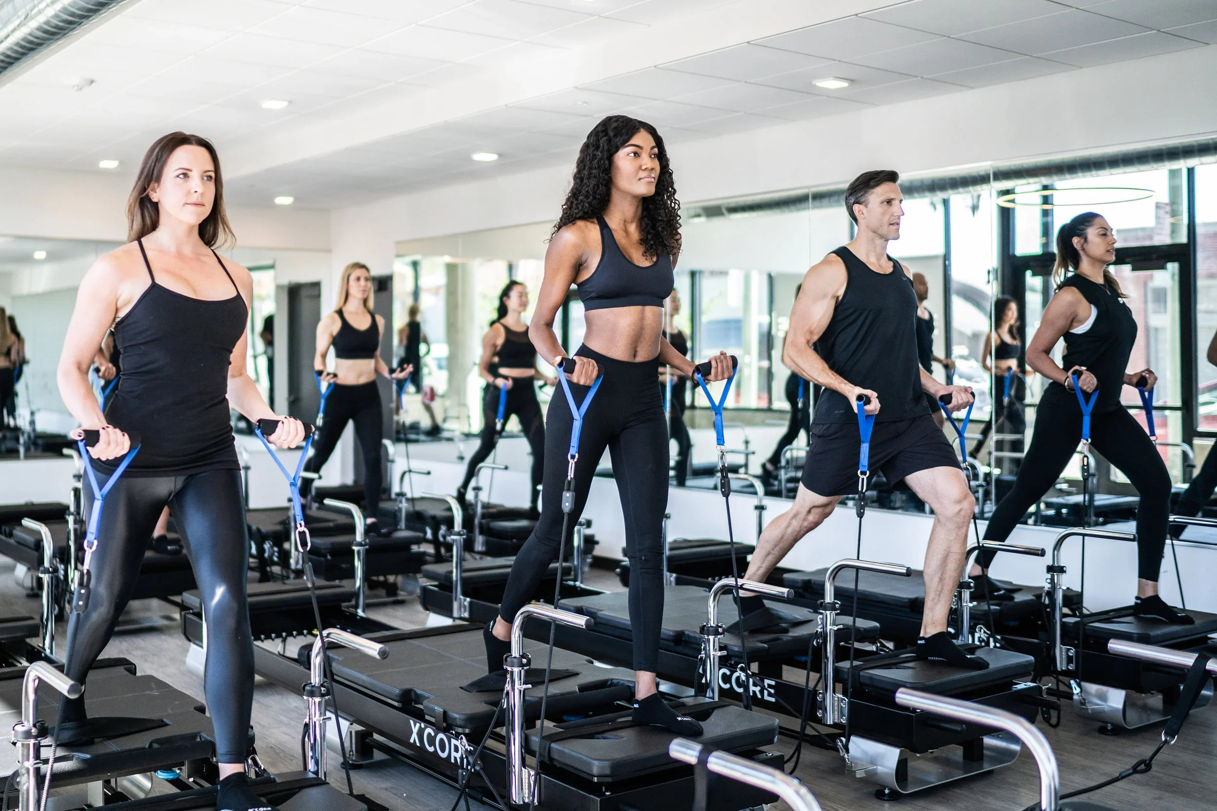 Embroidered Grip Socks at XCORE Pilates