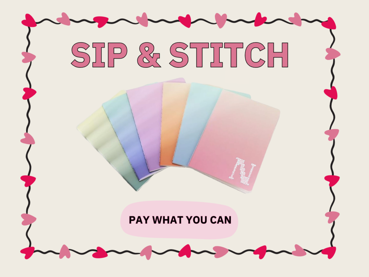 Pal-entine’s Day Sip &amp; Stitch at the CfC