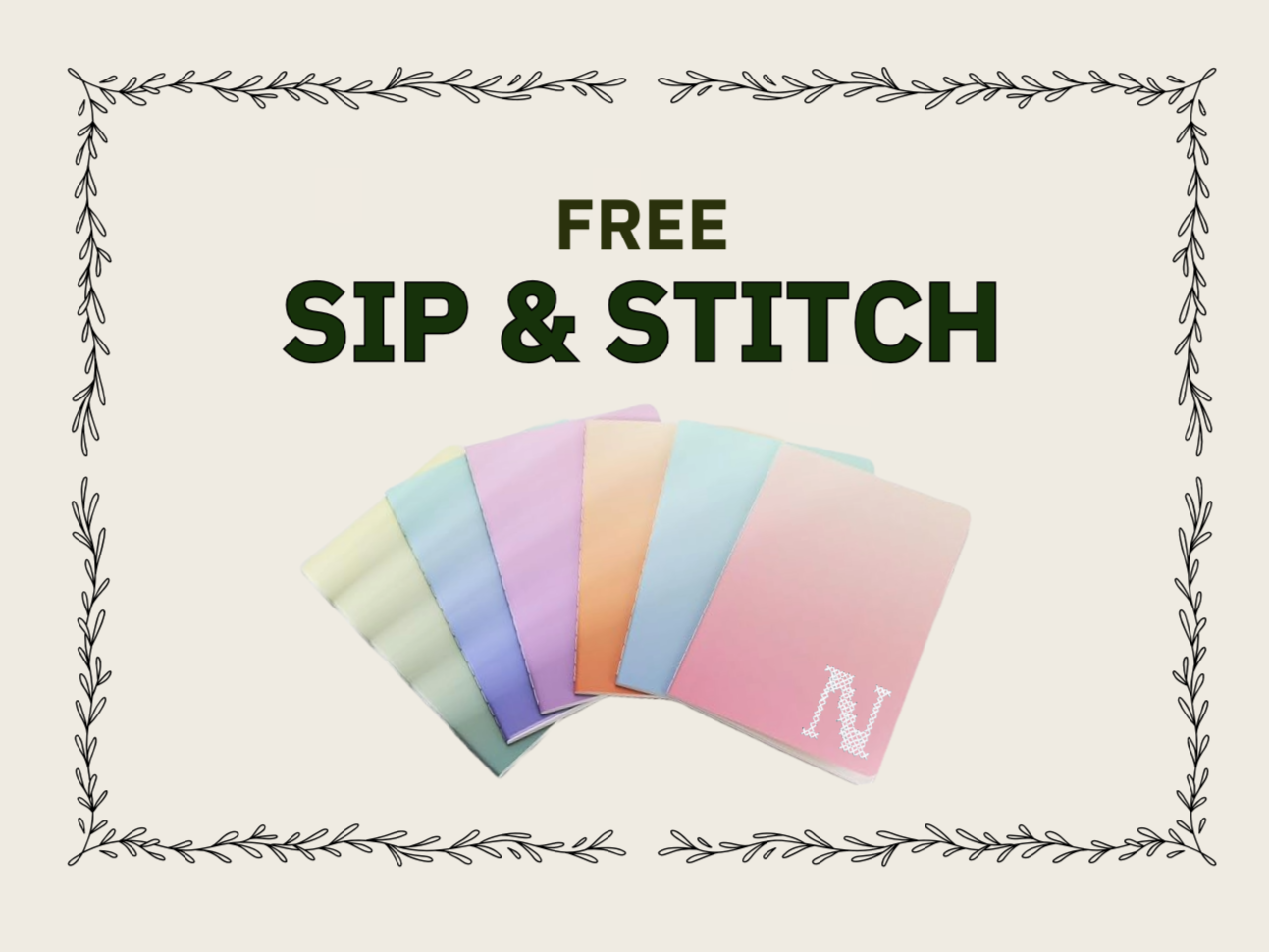 FREE Sip &amp; Stitch at Saluhall