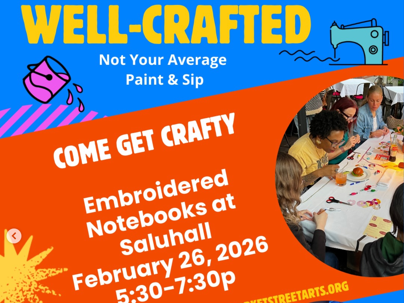 FREE Sip &amp; Stitch at Saluhall
