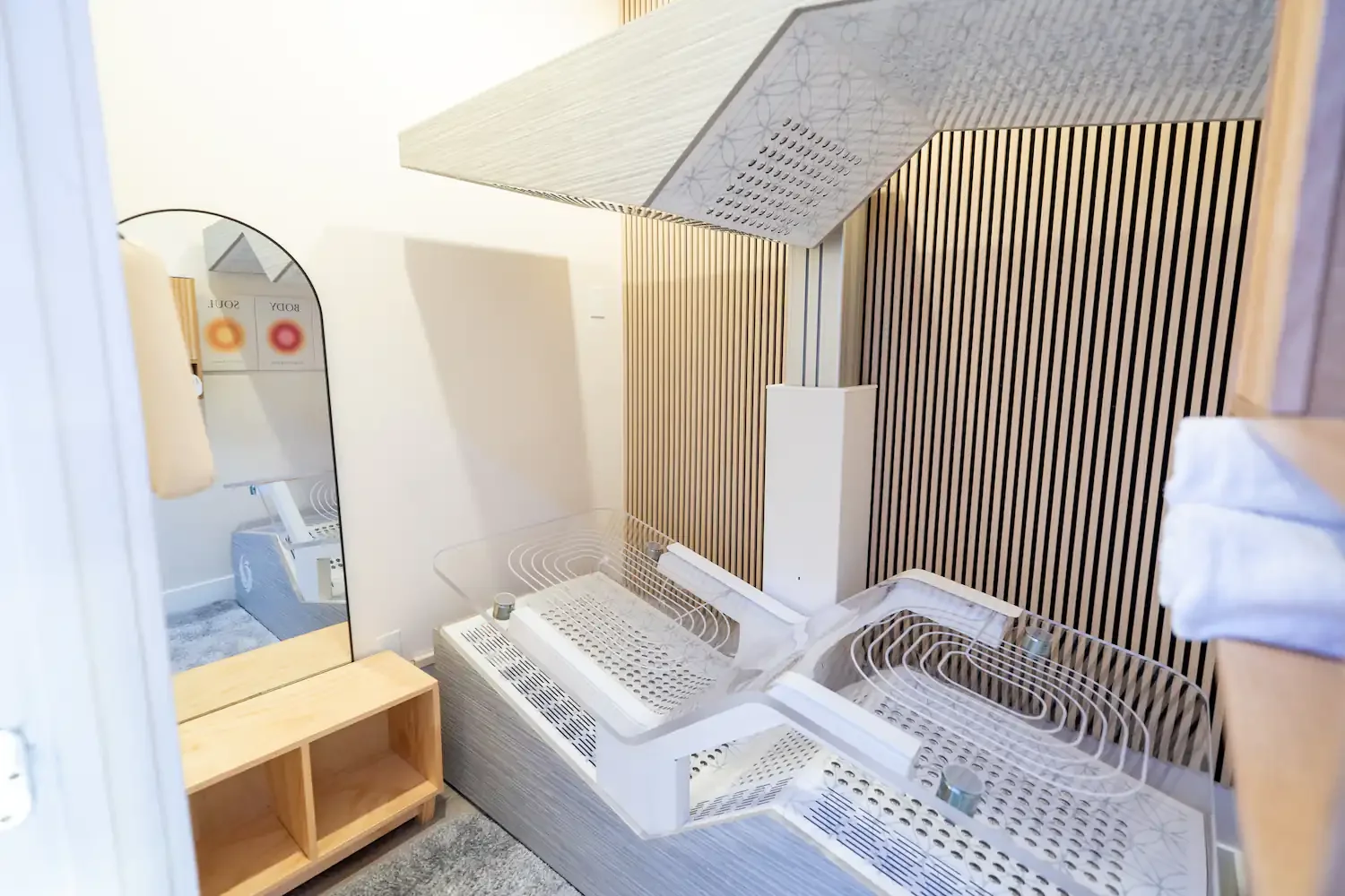 Ammortal Chamber in a private treatment room at Biohack Cryo & Wellness, Woodland Hills