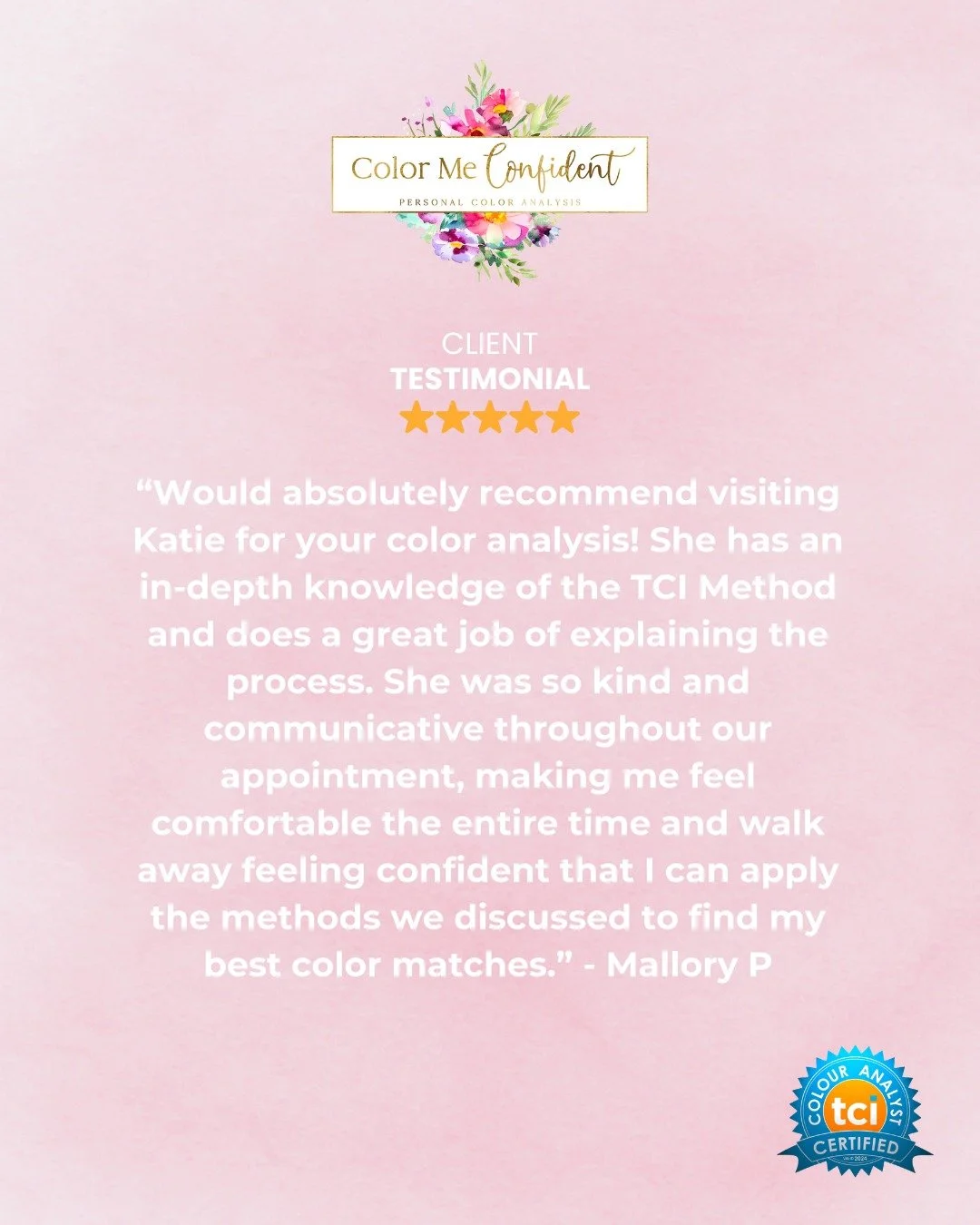 I'm so thankful for all of my wonderful clients who have trusted me to guide them on their color journey! 💕