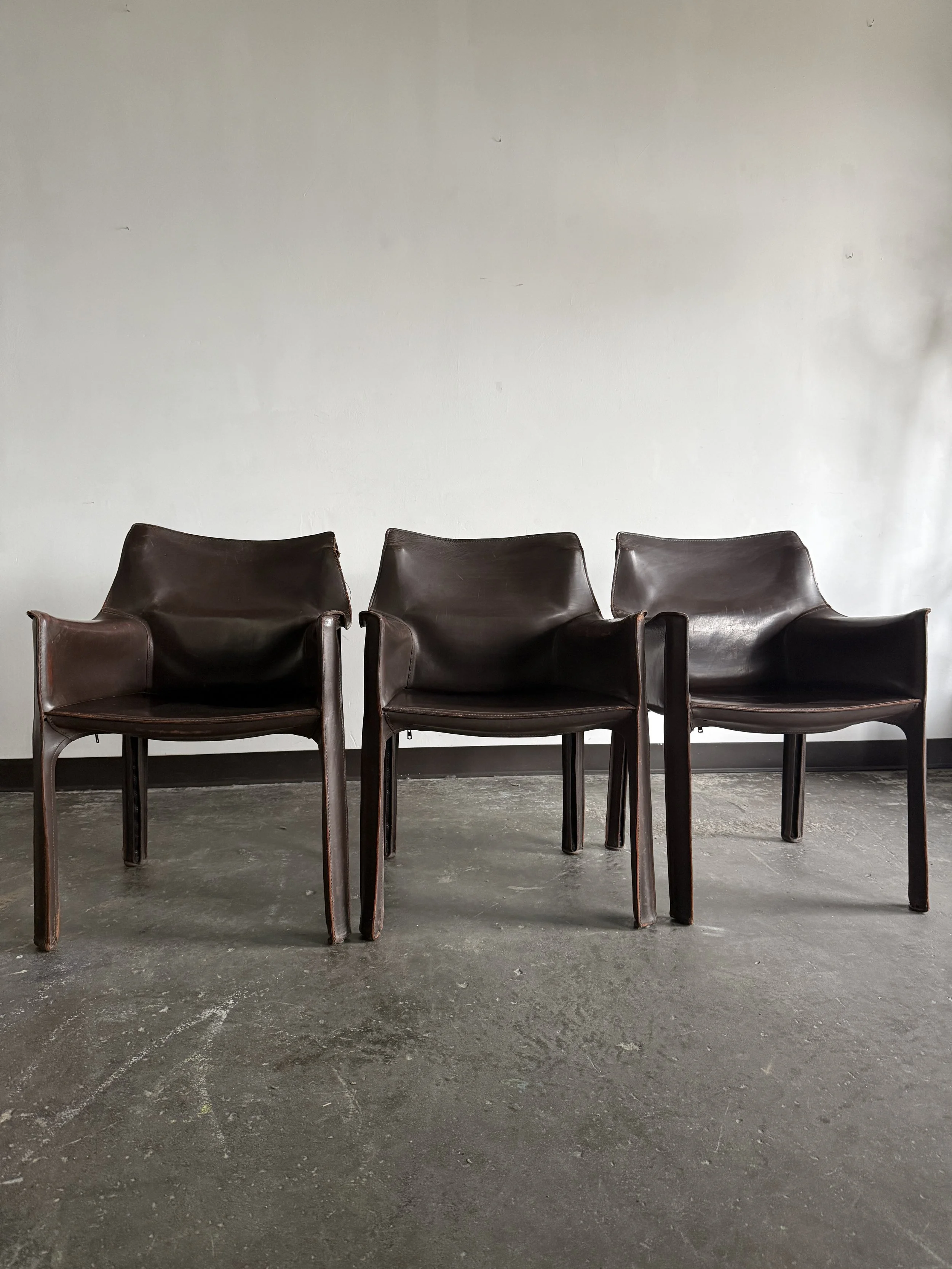 (3x available) CAB-413 Chair by Mario Bellini for Cassina. Italy, 1990s
