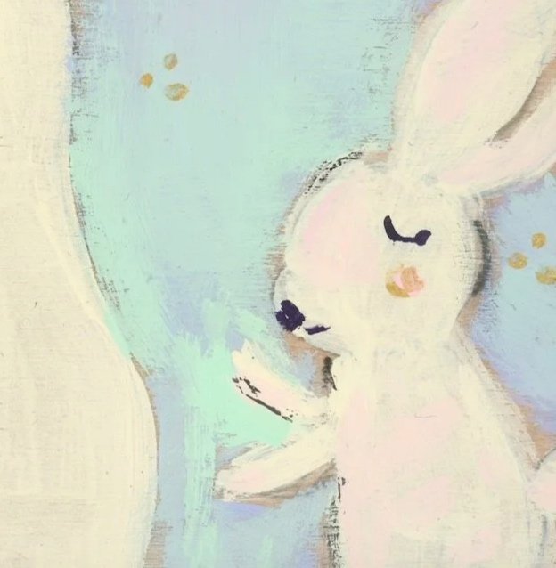 A deer, bunny, and bird gather peacefully under a glowing Supermoon. Part of December 2025 mini-series exploring animals' celestial connection and quiet communion with the night sky.