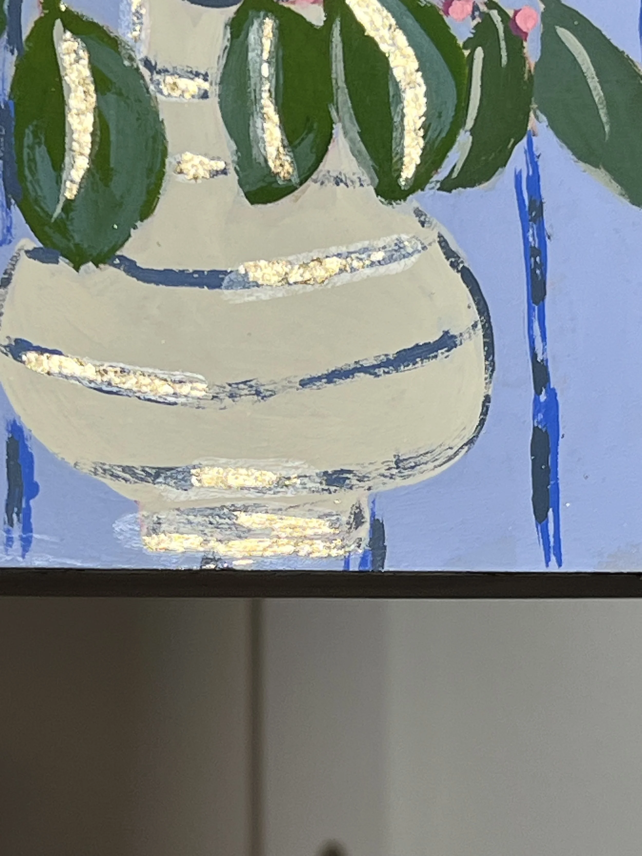 Freedom is inspired by some flowers in my studio. A way to remember that life can be beautiful as long as we choose to see the light and have hope for a better world.
