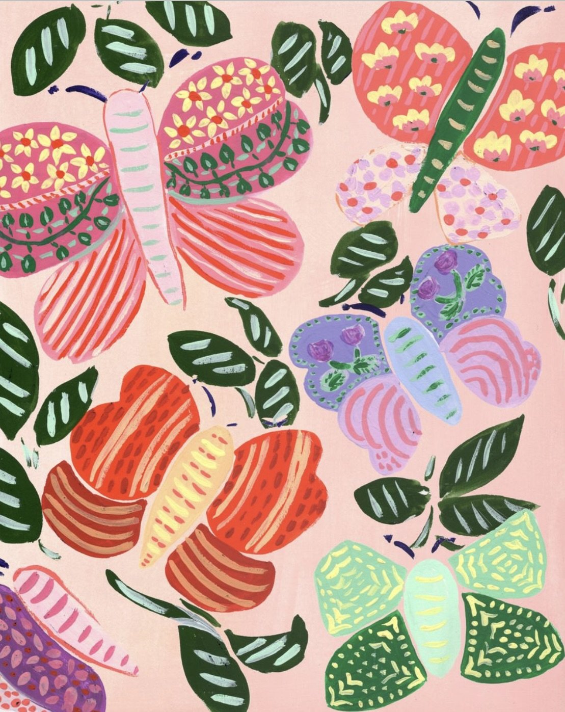 bold colorful butterflies art nursery decor art for baby and children