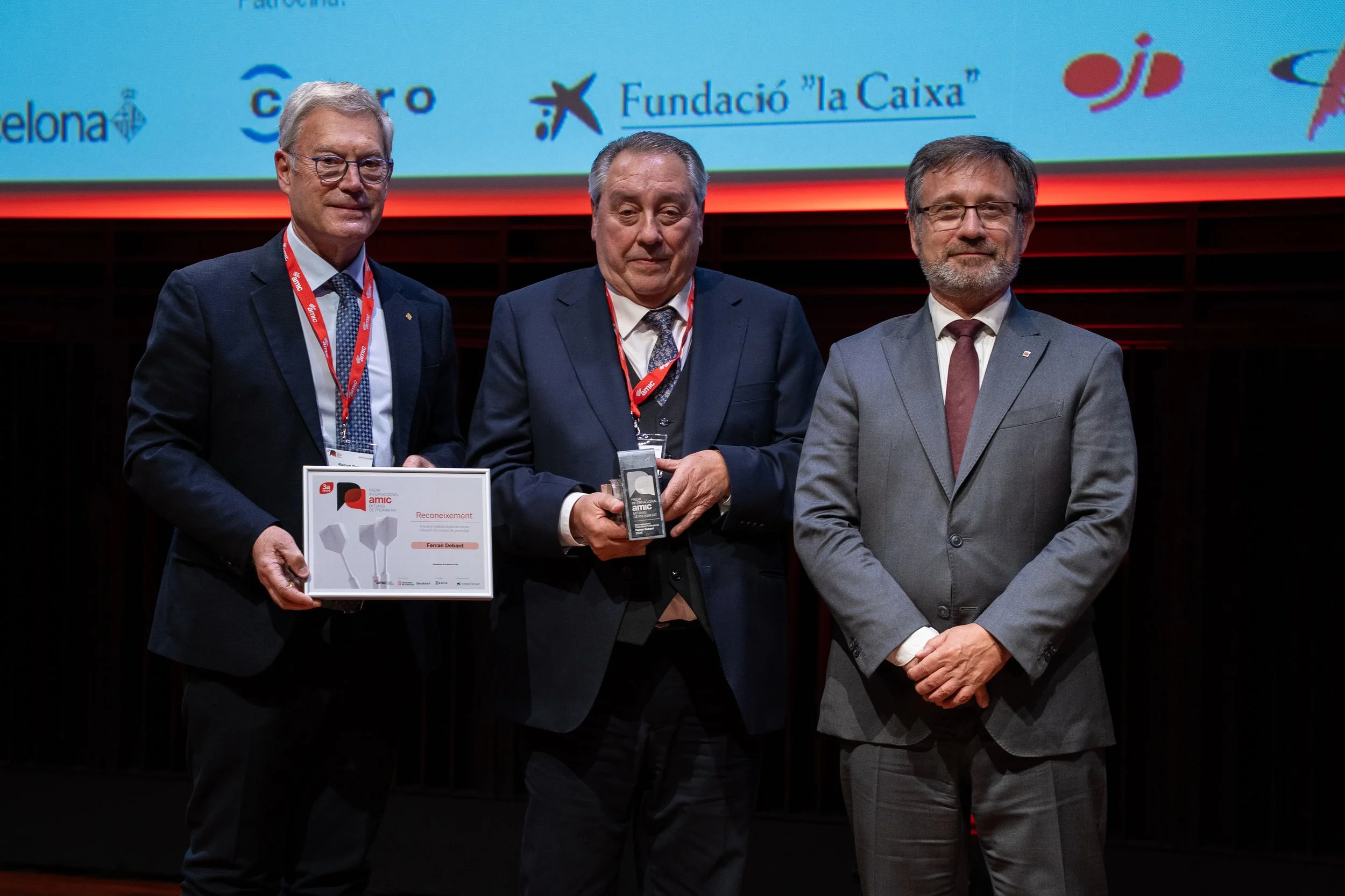 Reconeixement a la Trajectòria per Ferran Debant, president del Grup Taelus